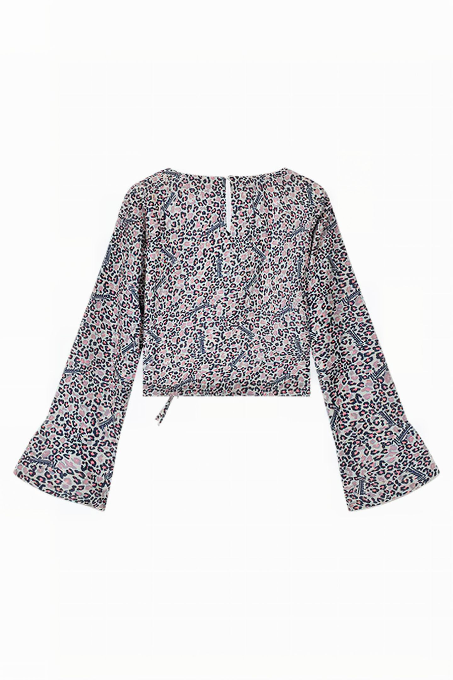 V-NECK TOP LAVENDER GREY 2