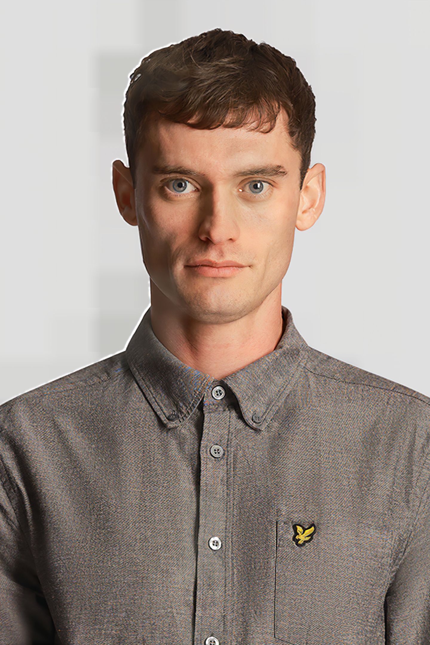 COTTON LINEN BUTTON DOWN SHIRT DARK NAVY 4