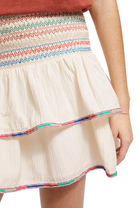 EMBROIDERED MINI SKIRT SOFT ICE 7