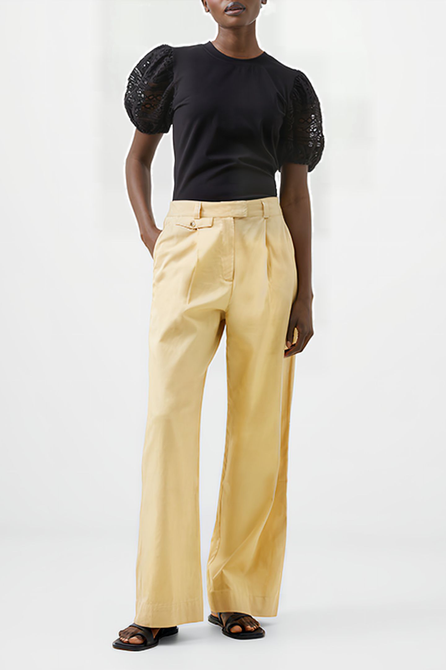 ALANIA CITY TROUSER BISCOTTI 1