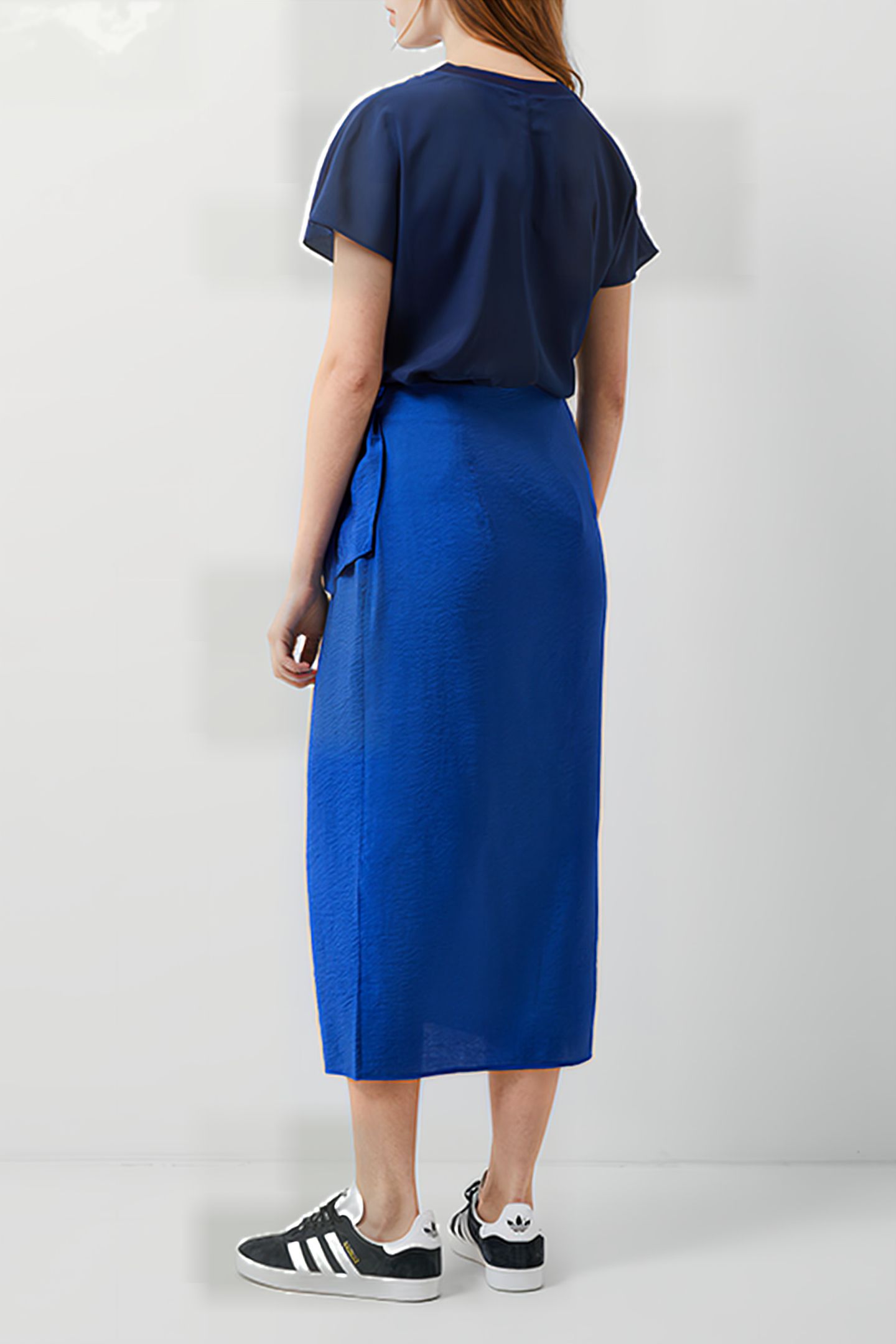 FARON DRAPE SKIRT COBALT BLUE 2