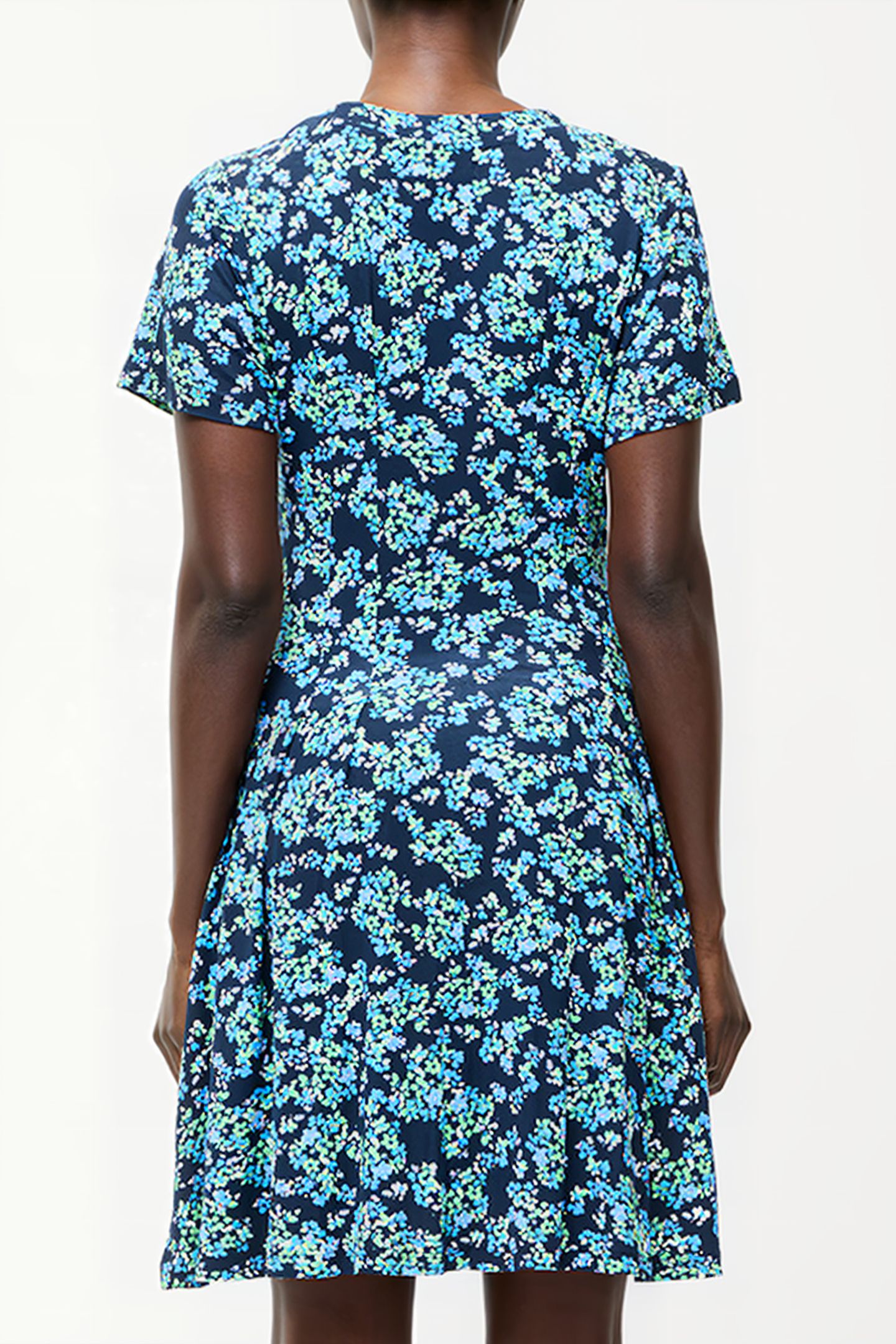 BENEDETTA FLIPPY DRESS MIDNIGHT BLUE MLT 2