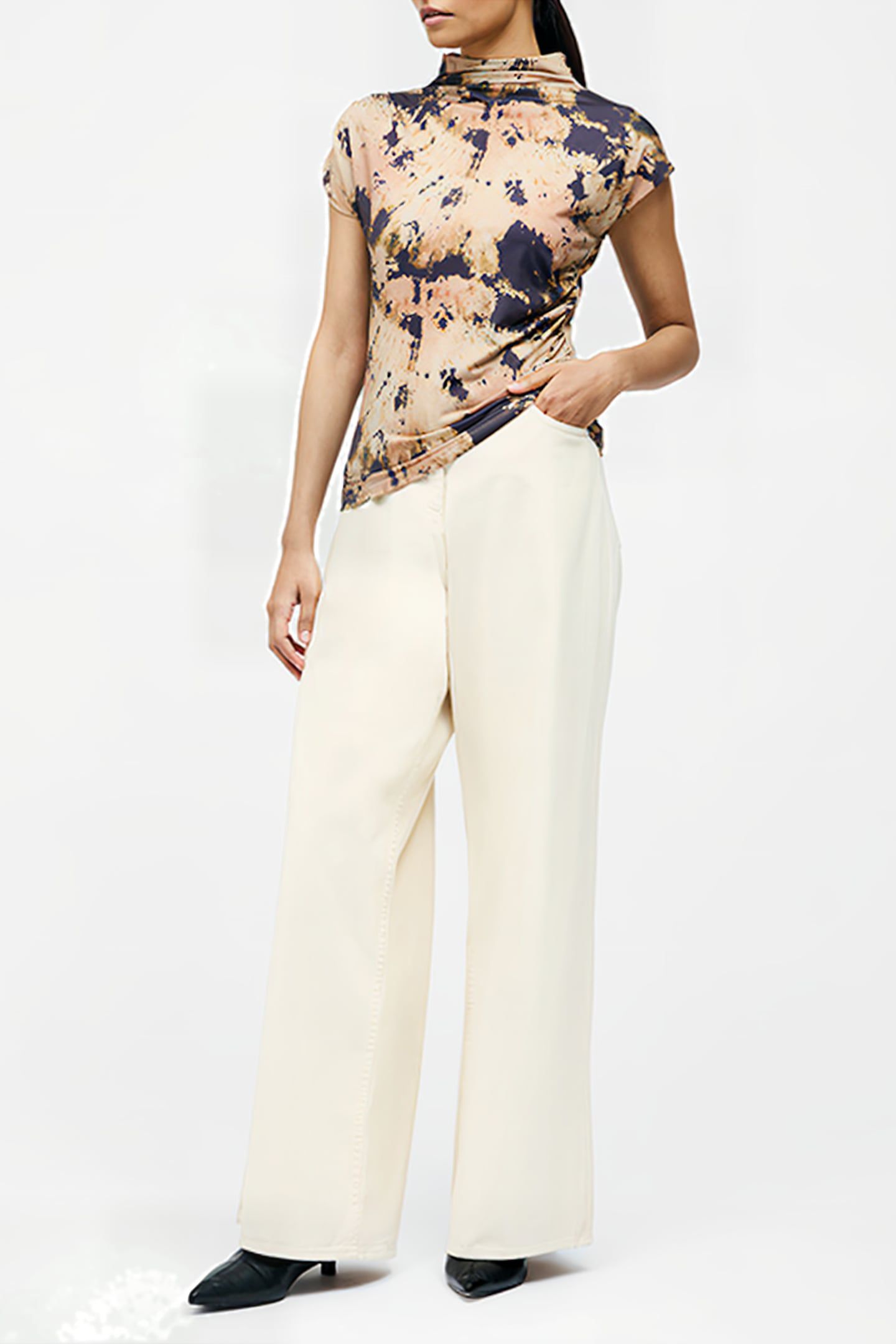 AVA RUCHED TOP MOCHA MOUSSE/CHOC 2