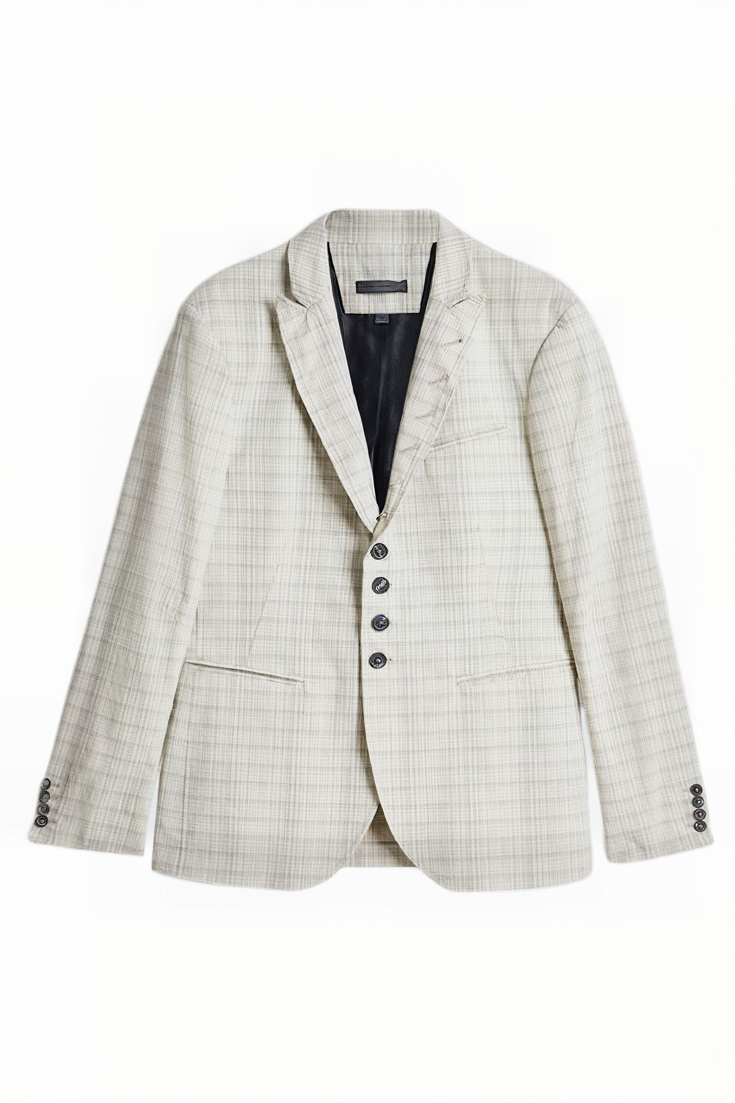 SLIM FIT WIRE INSERTED JACKET ASH 1