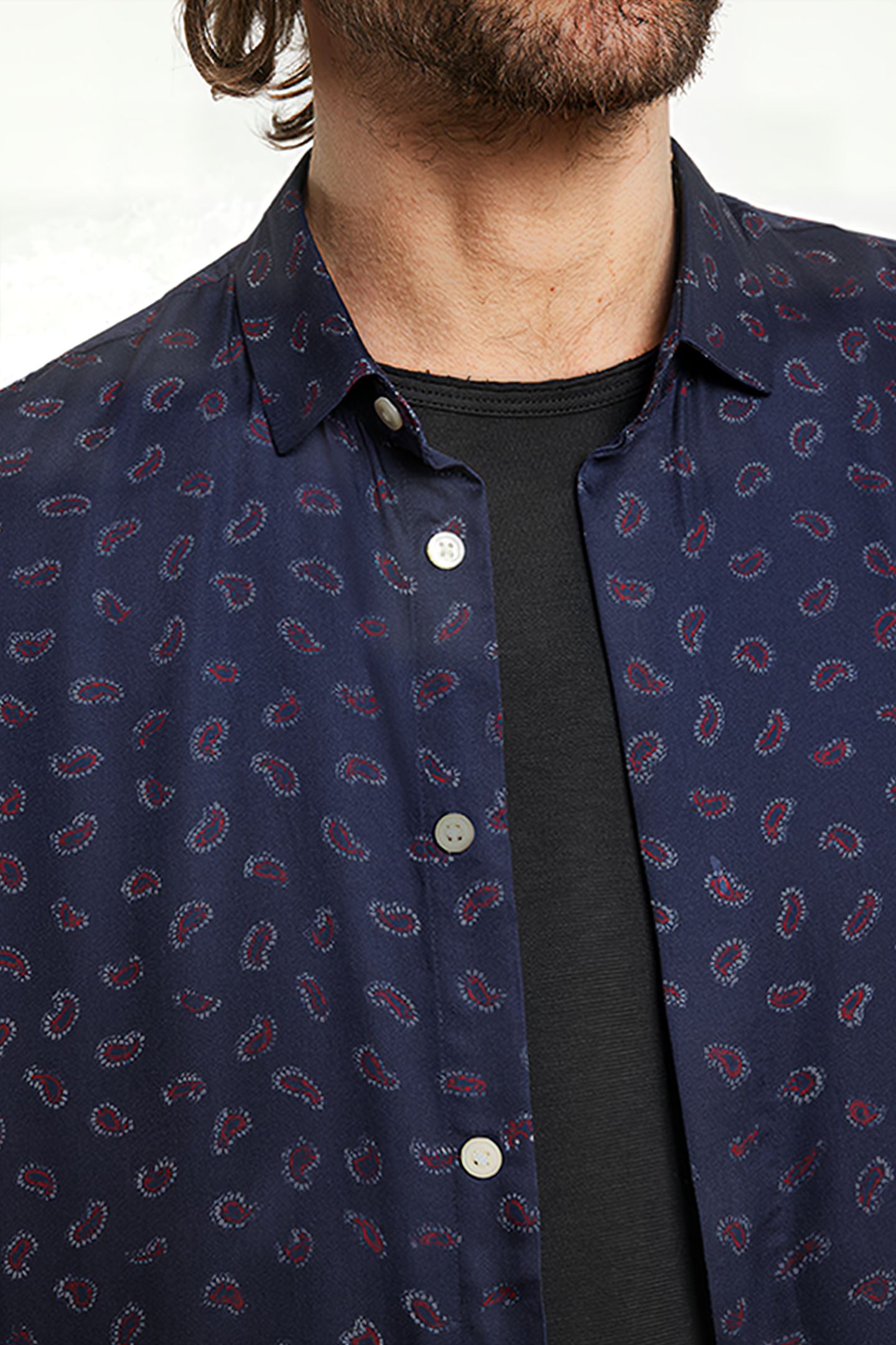 SS LOREN SPORTSHIRT W/ PA NAVY 3