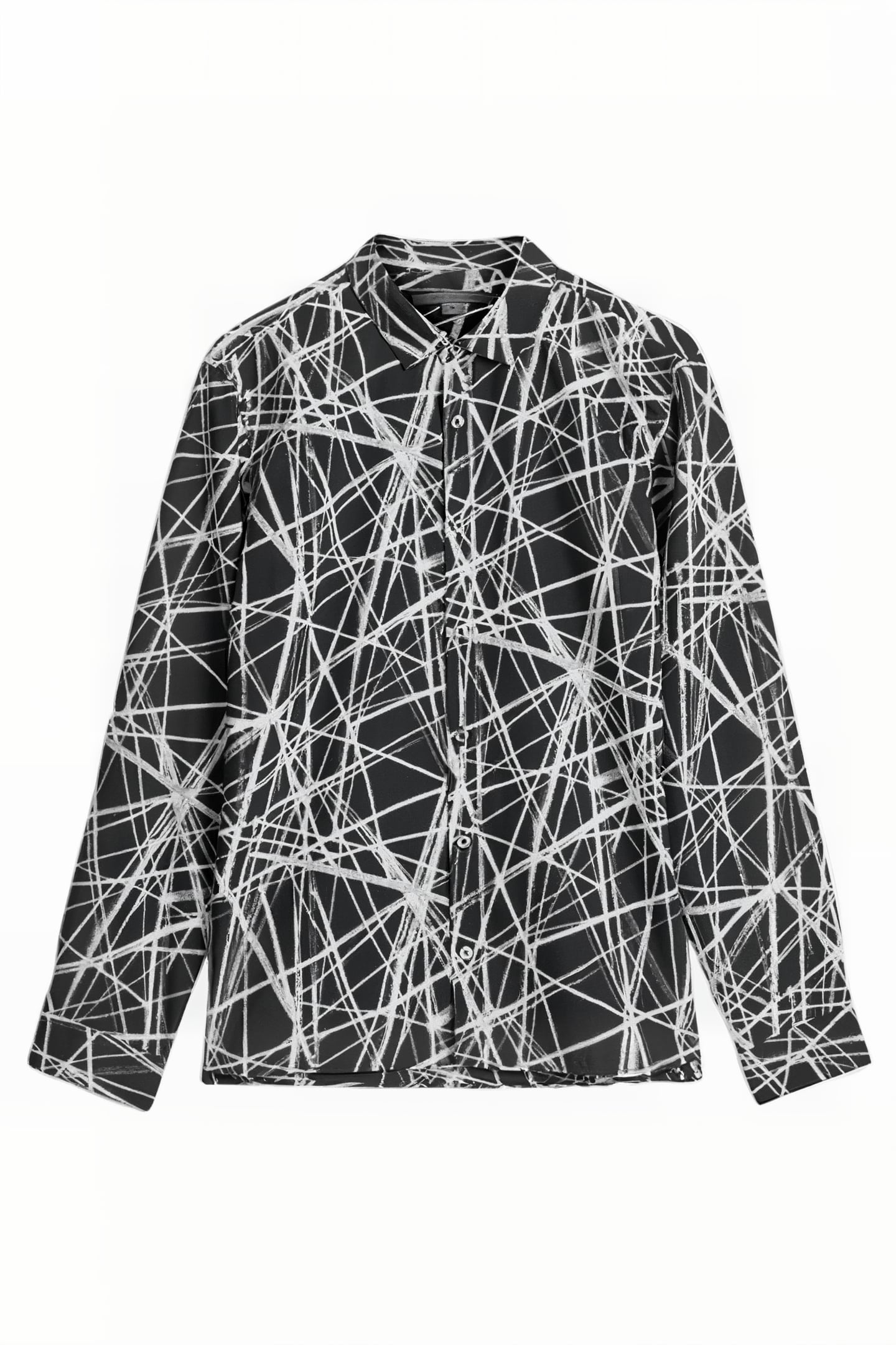 STRAIGHT BOTTOM HEM SHIRT MINERAL BLK 2