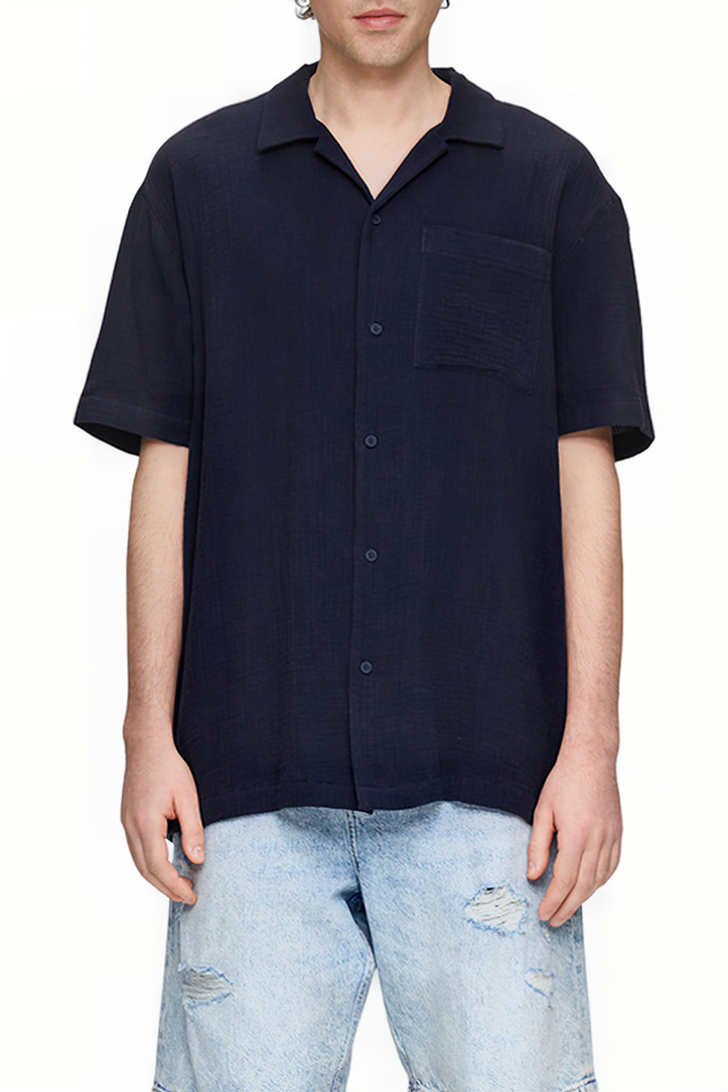 S.OLIVER-QS SHIRTS BLUE-MARINE 1
