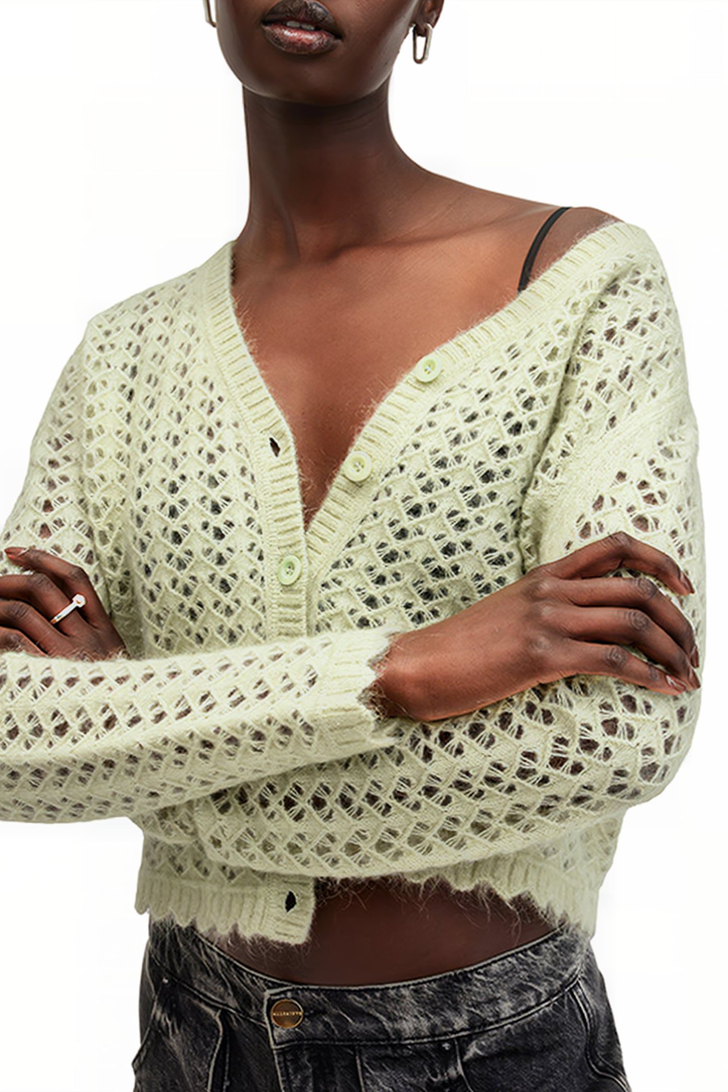 VIVIAN CARDIGAN EARTH GREEN 8