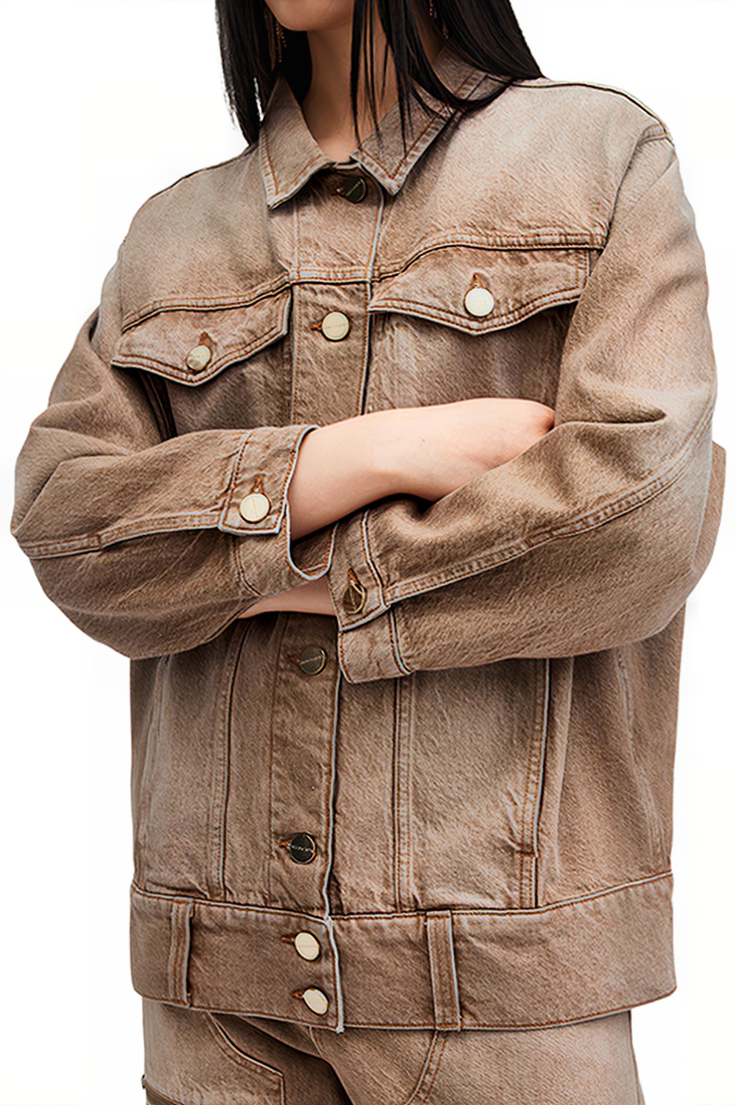WILLOW DENIM JACKET LIGHT BROWN 7