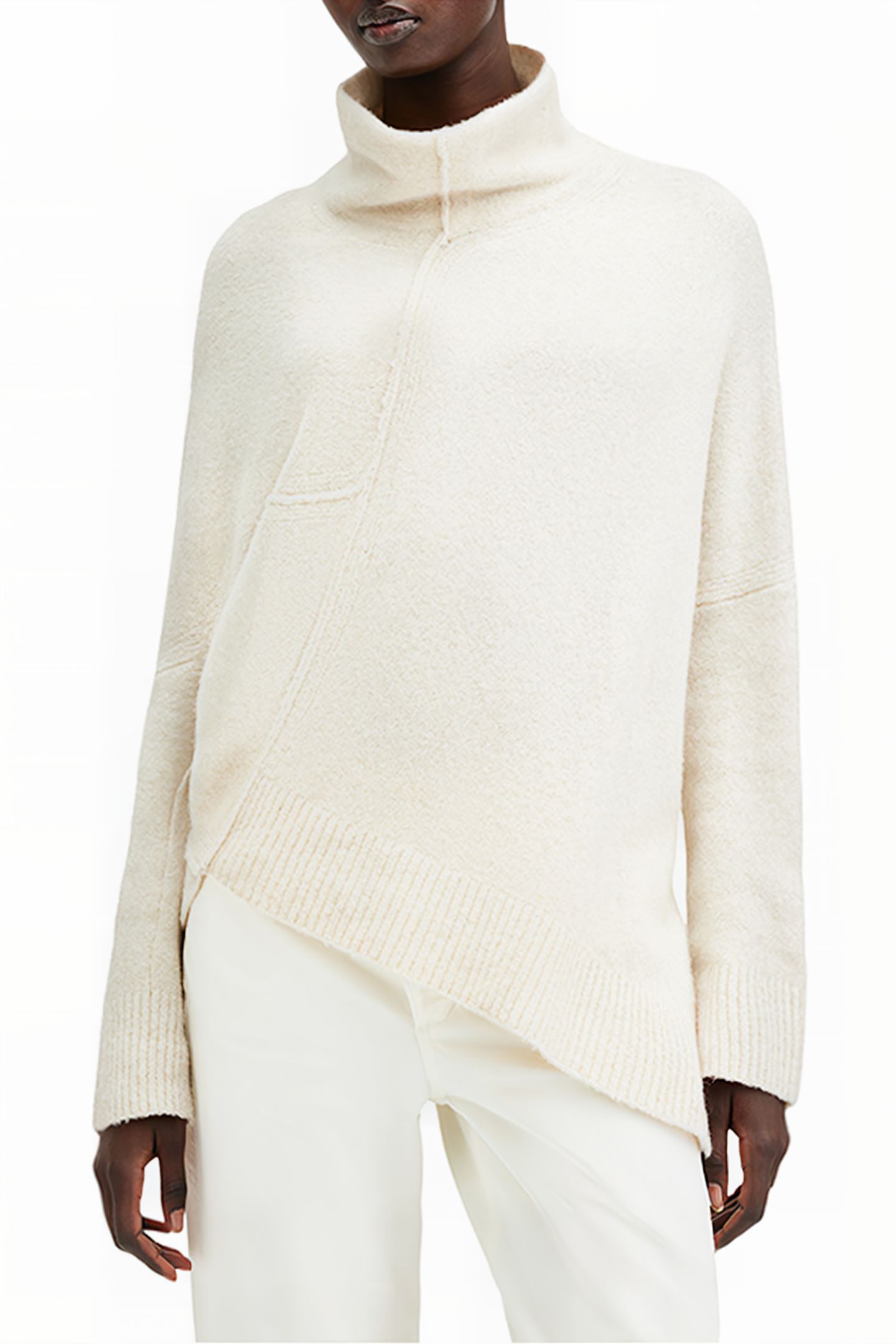 LOCK ROLL NECK CHALK WHITE 1