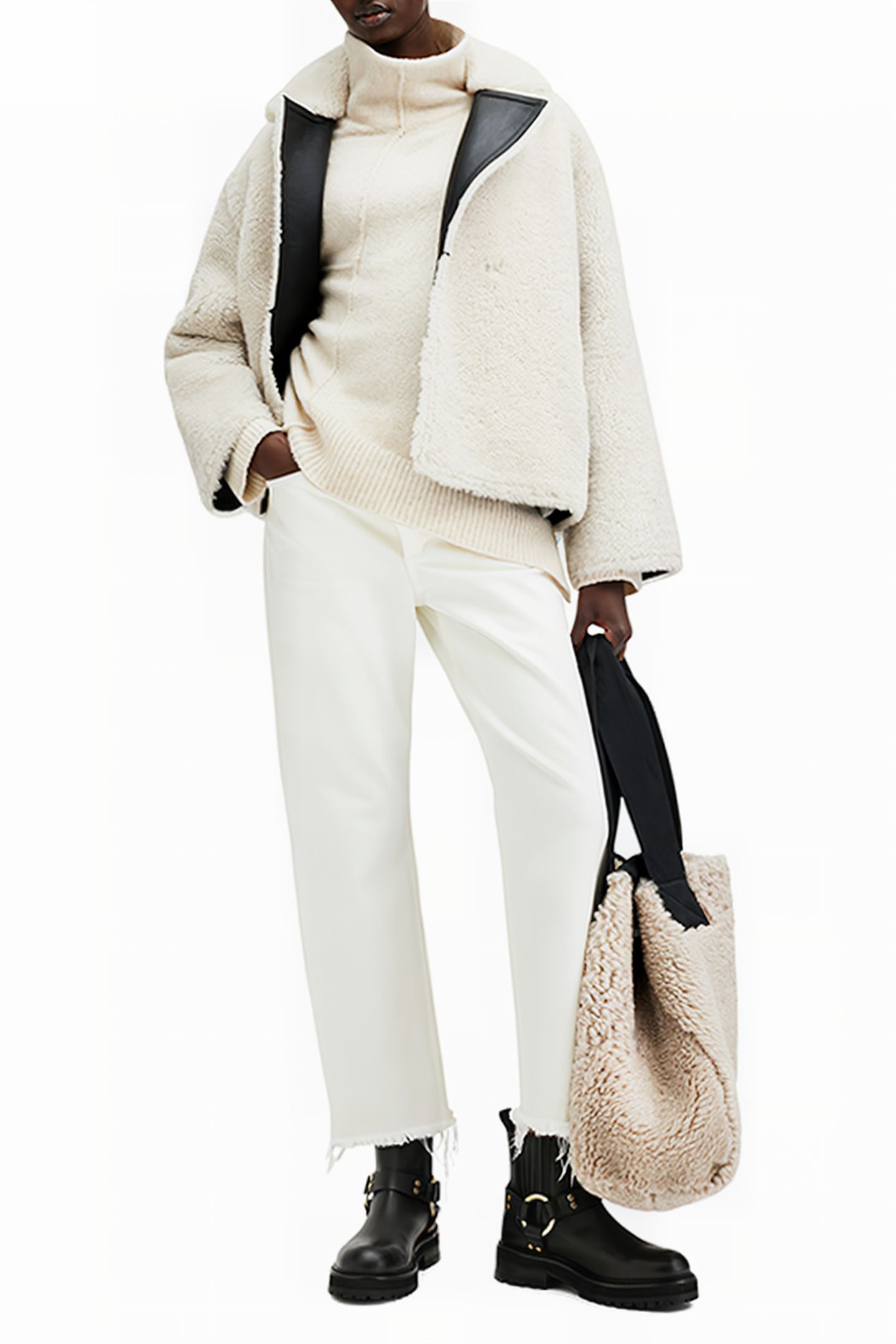 LOCK ROLL NECK CHALK WHITE 6