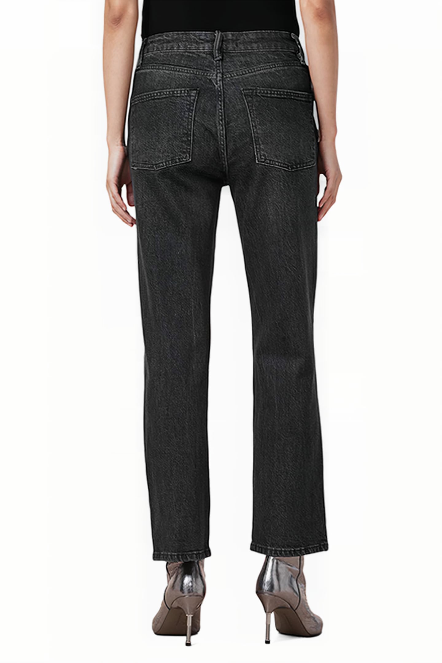 IDA CROPPED EMB JEAN BLACK 2