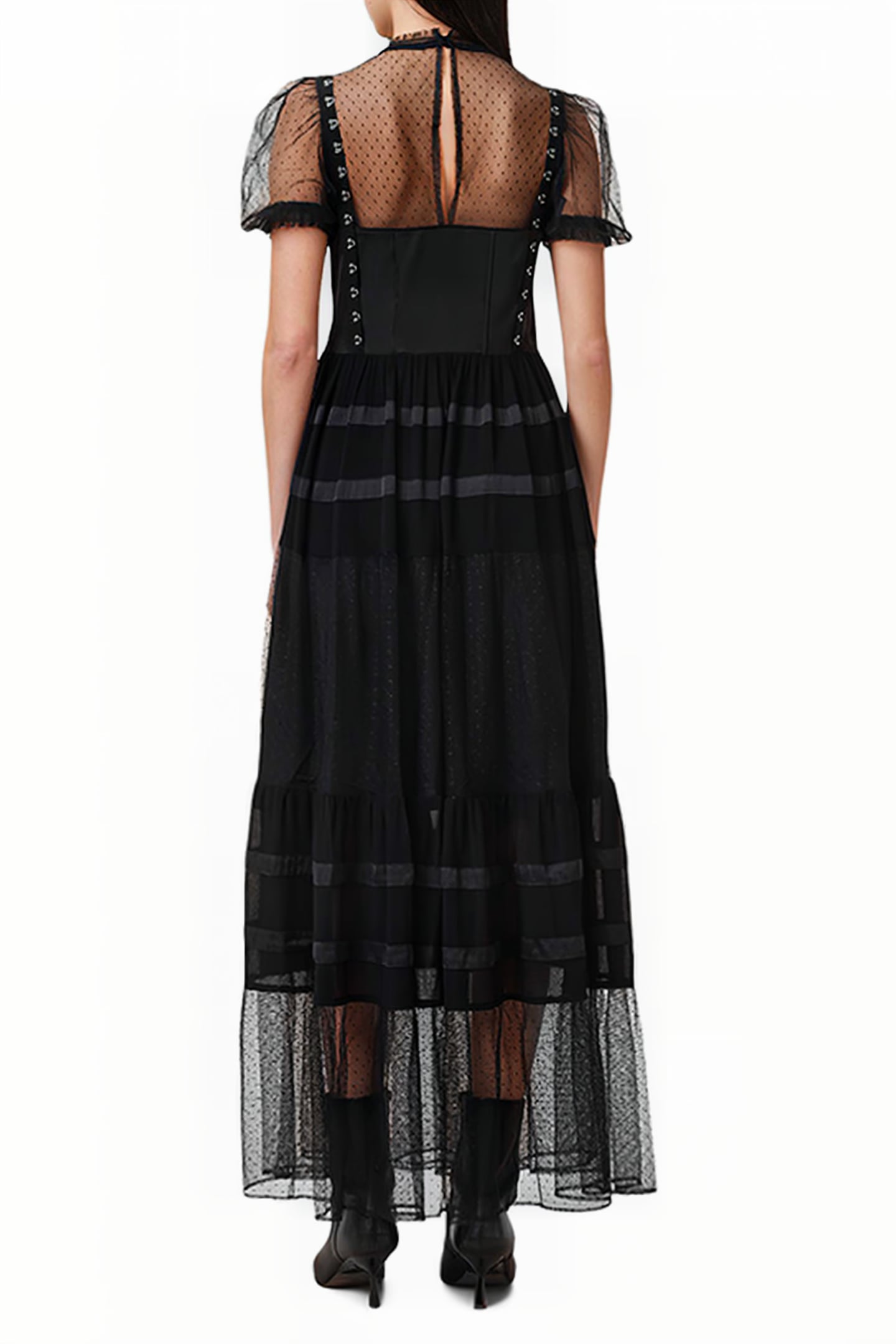 RYLA DOT DRESS BLACK 2