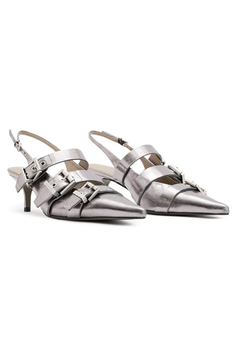 GRACE BUCKLE HEEL GUNMETAL GREY 2
