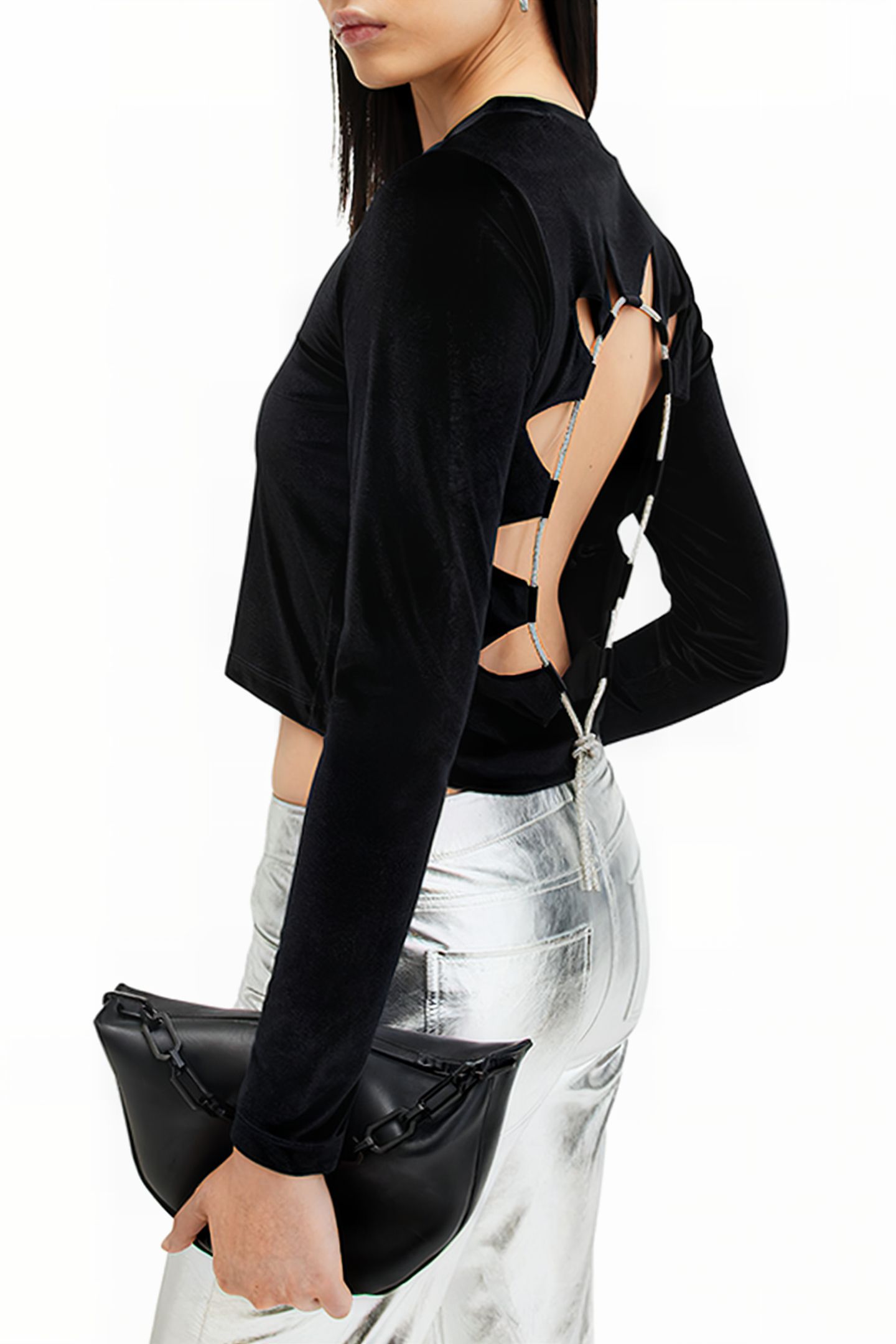 REGINA VELVET TOP BLACK 6