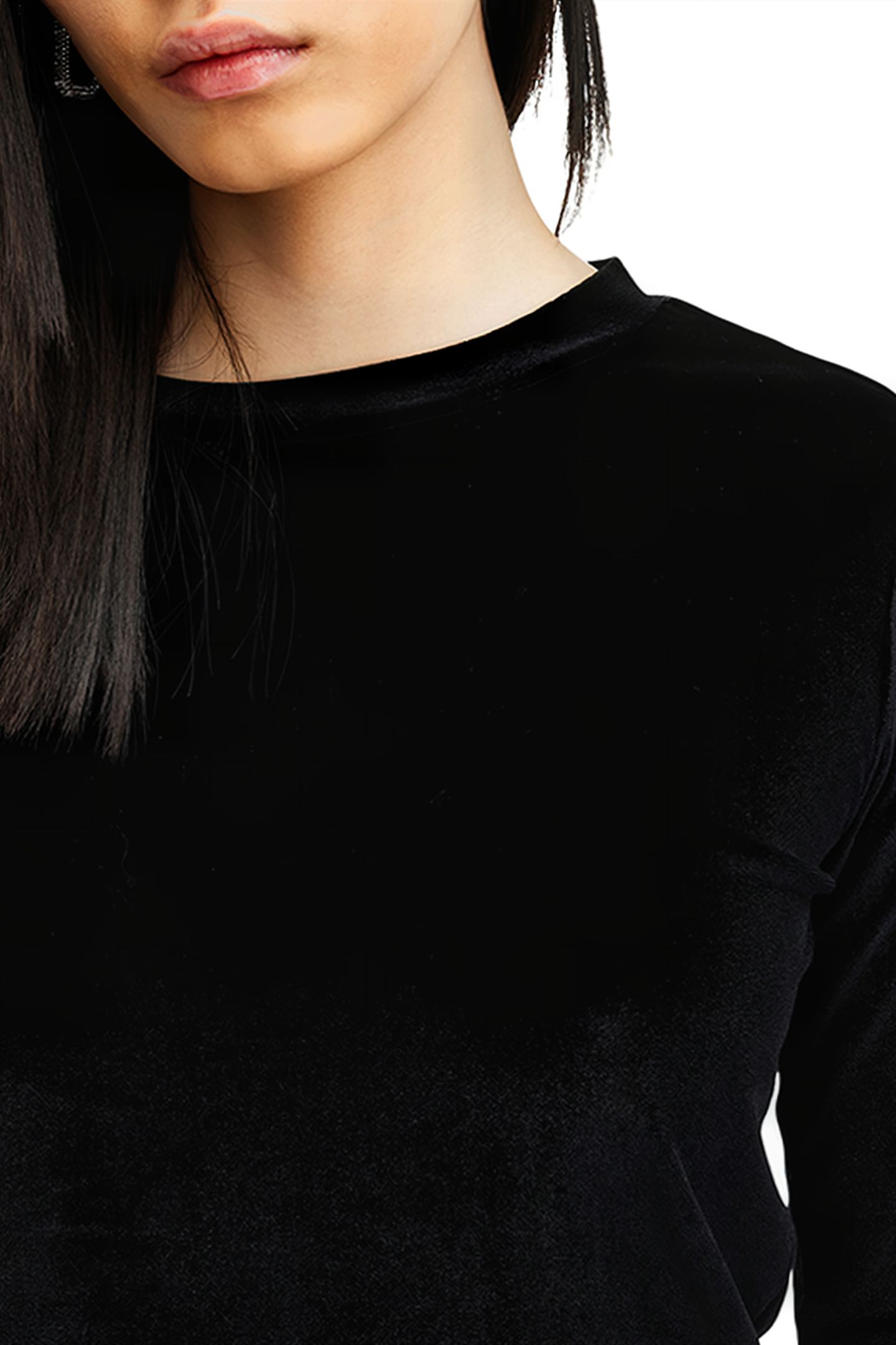 REGINA VELVET TOP BLACK 7