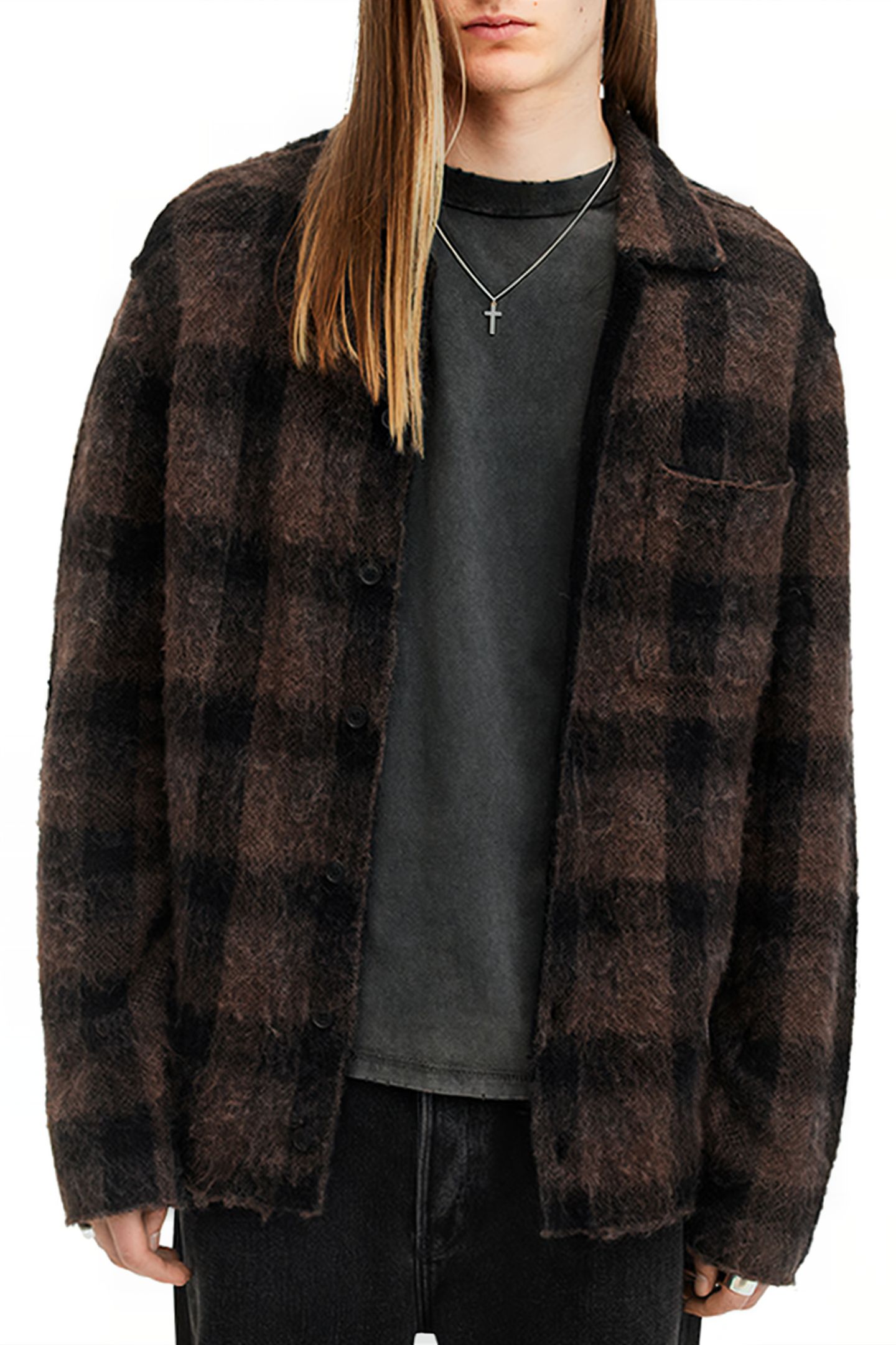 ASH CARDIGAN BROWN/BLACK 5