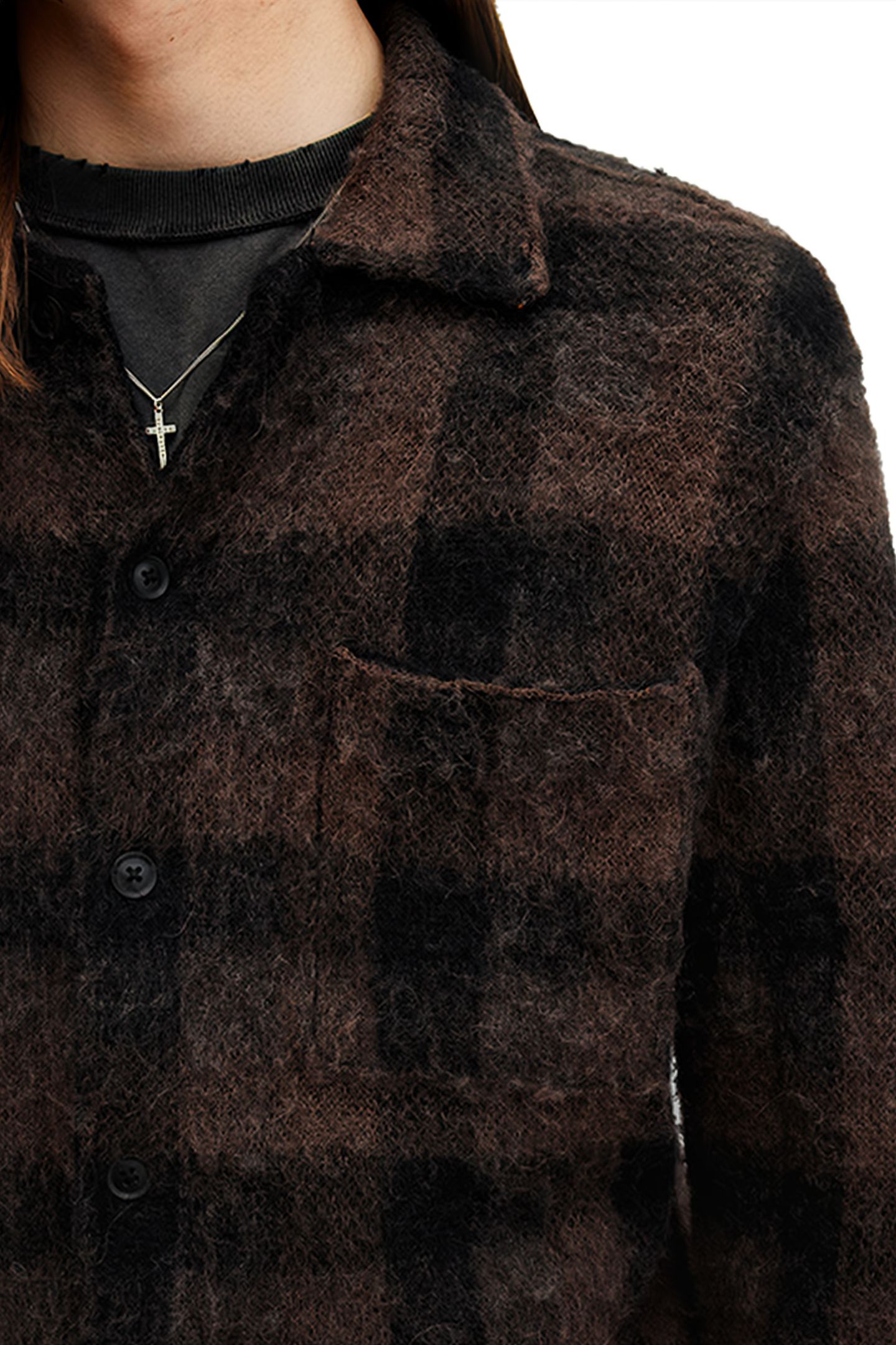 ASH CARDIGAN BROWN/BLACK 8
