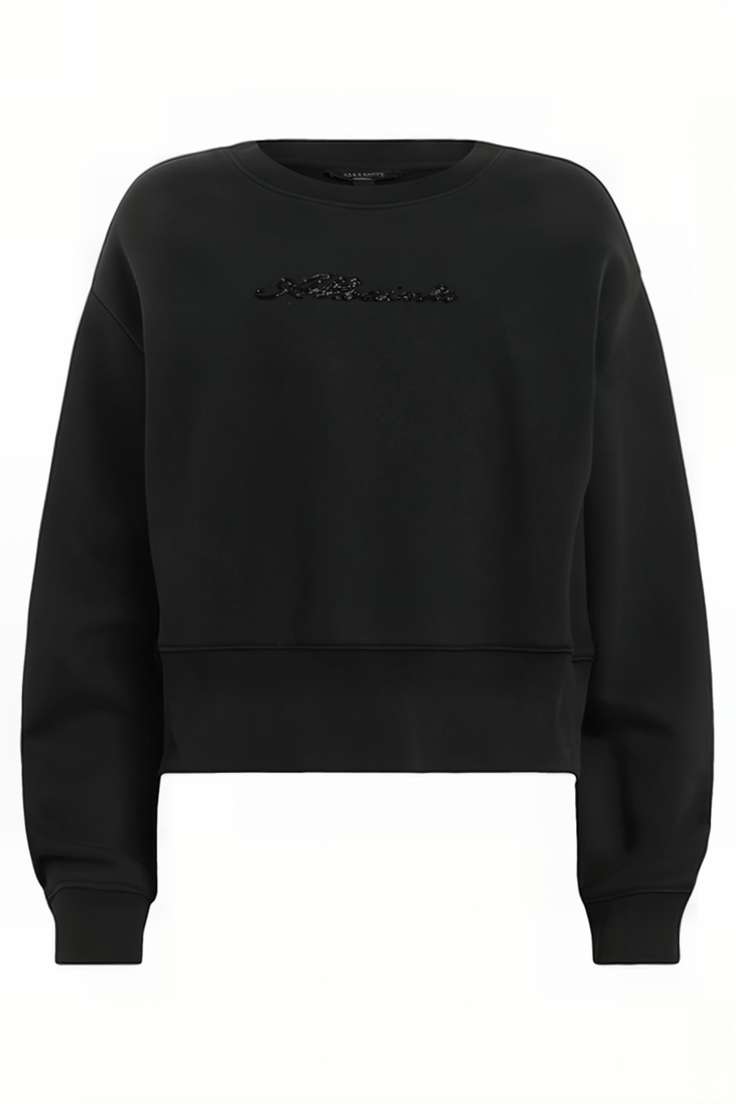 FERN EMB SWEAT BLACK 3