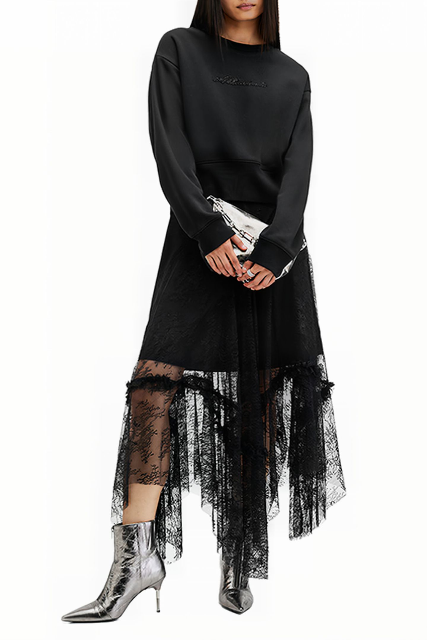 FERN EMB SWEAT BLACK 4