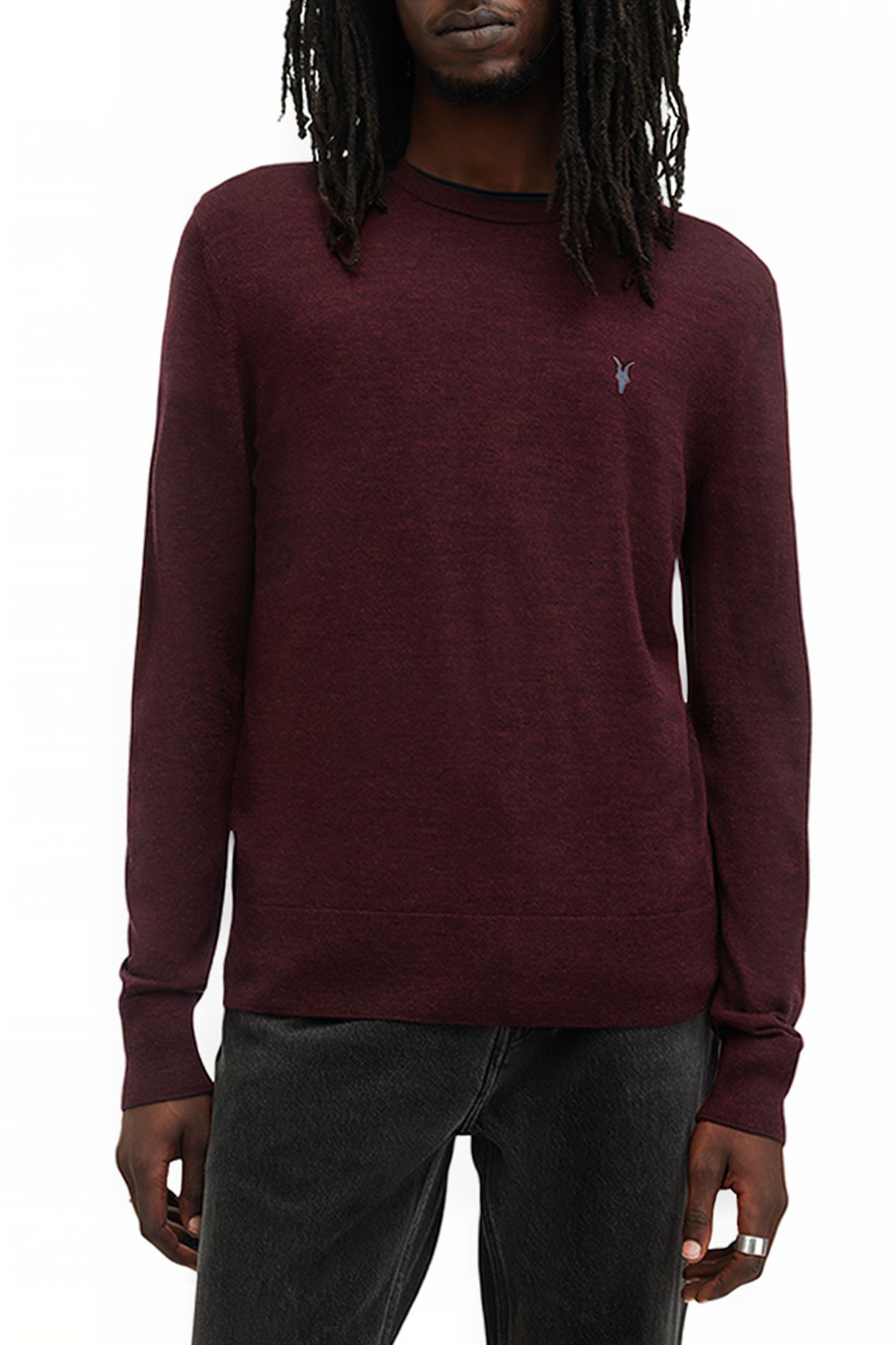 MODE MERINO CREW MARS RED 1