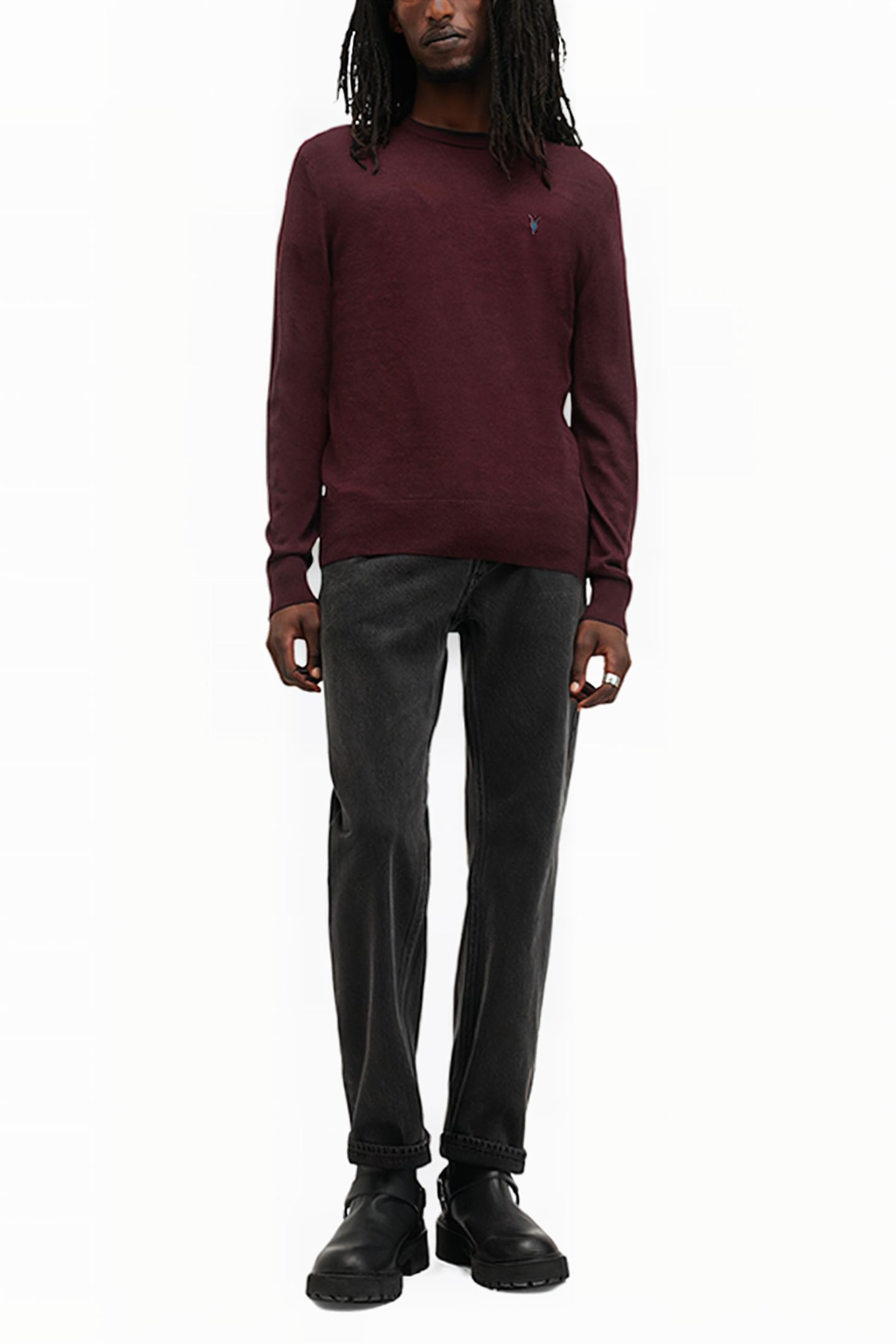 MODE MERINO CREW MARS RED 3