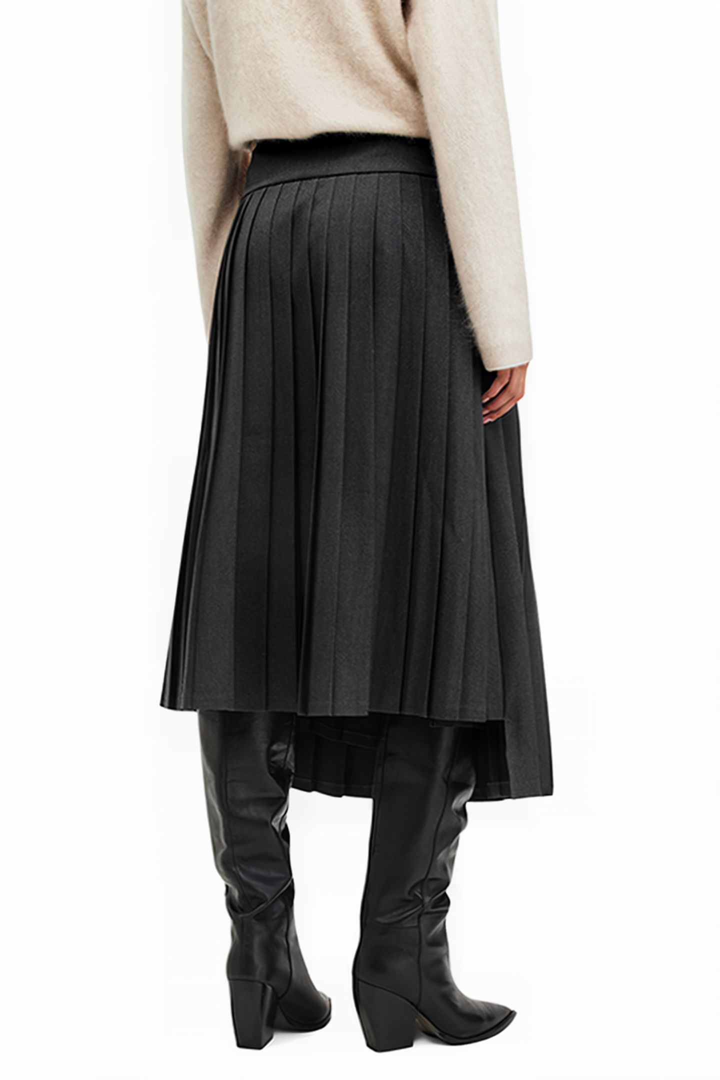 KAYA SKIRT CHARCOAL GREY 2