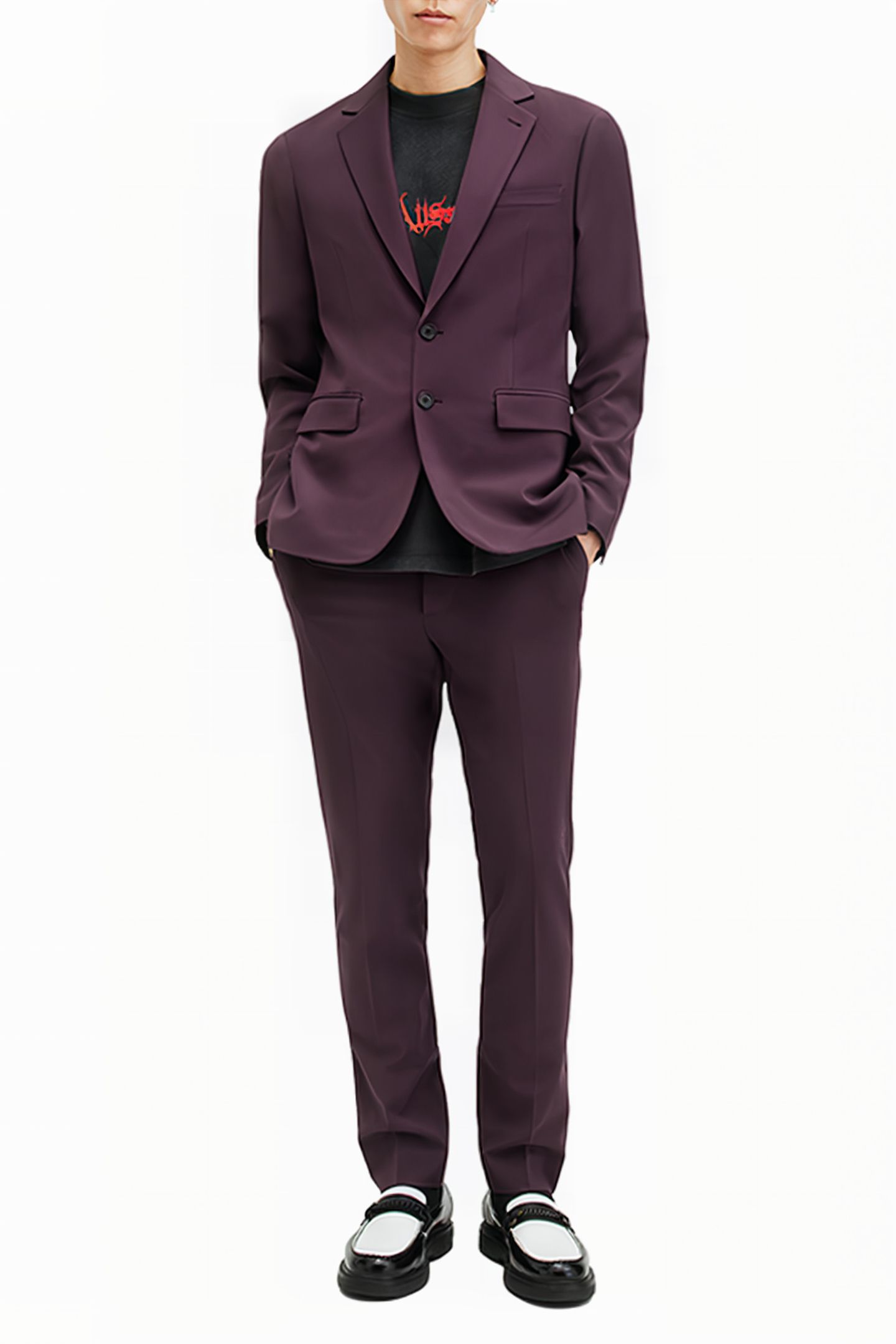 LISLE BLAZER PORT PURPLE 3