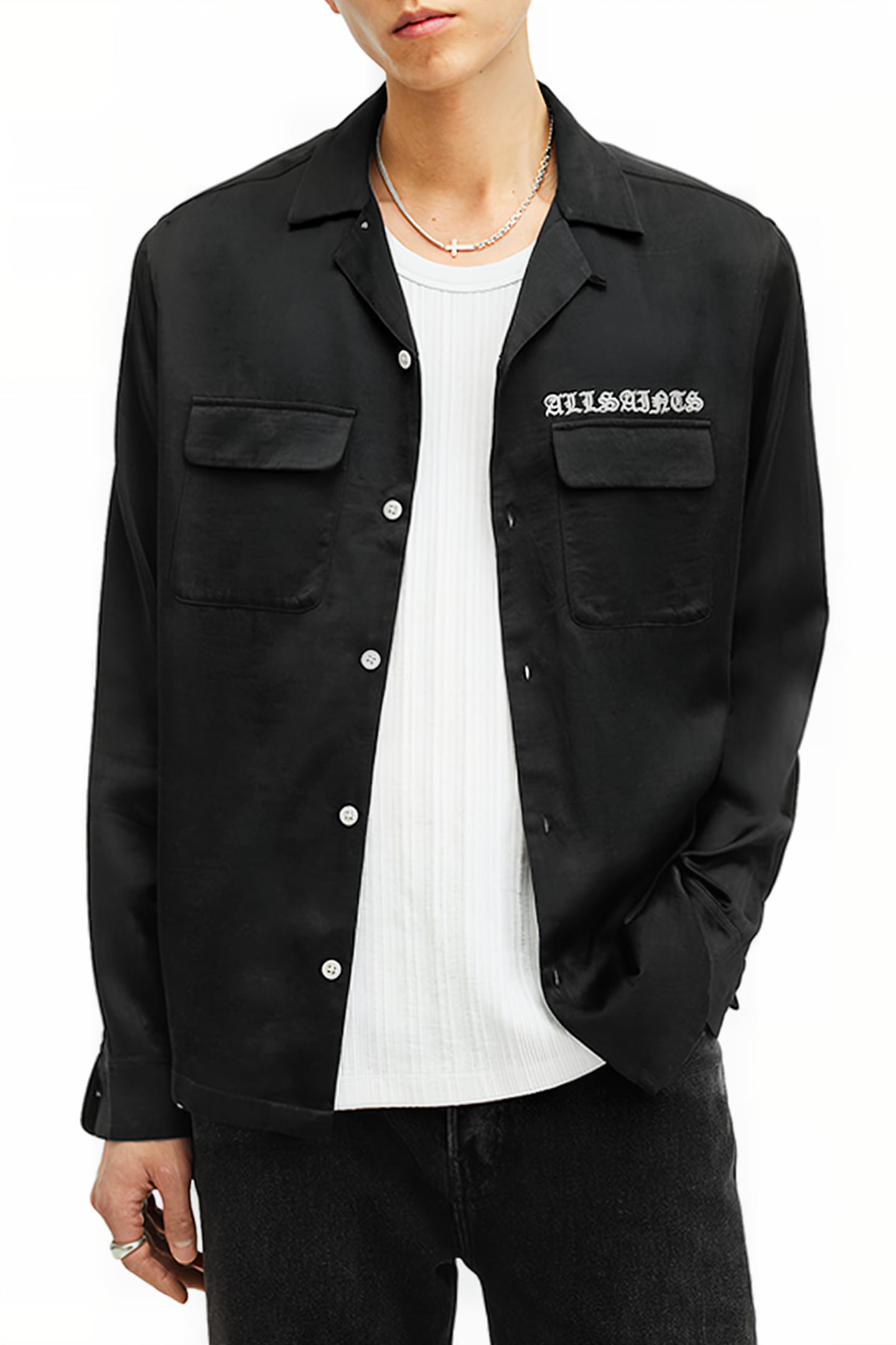 TROYA LS SHIRT JET BLACK 1