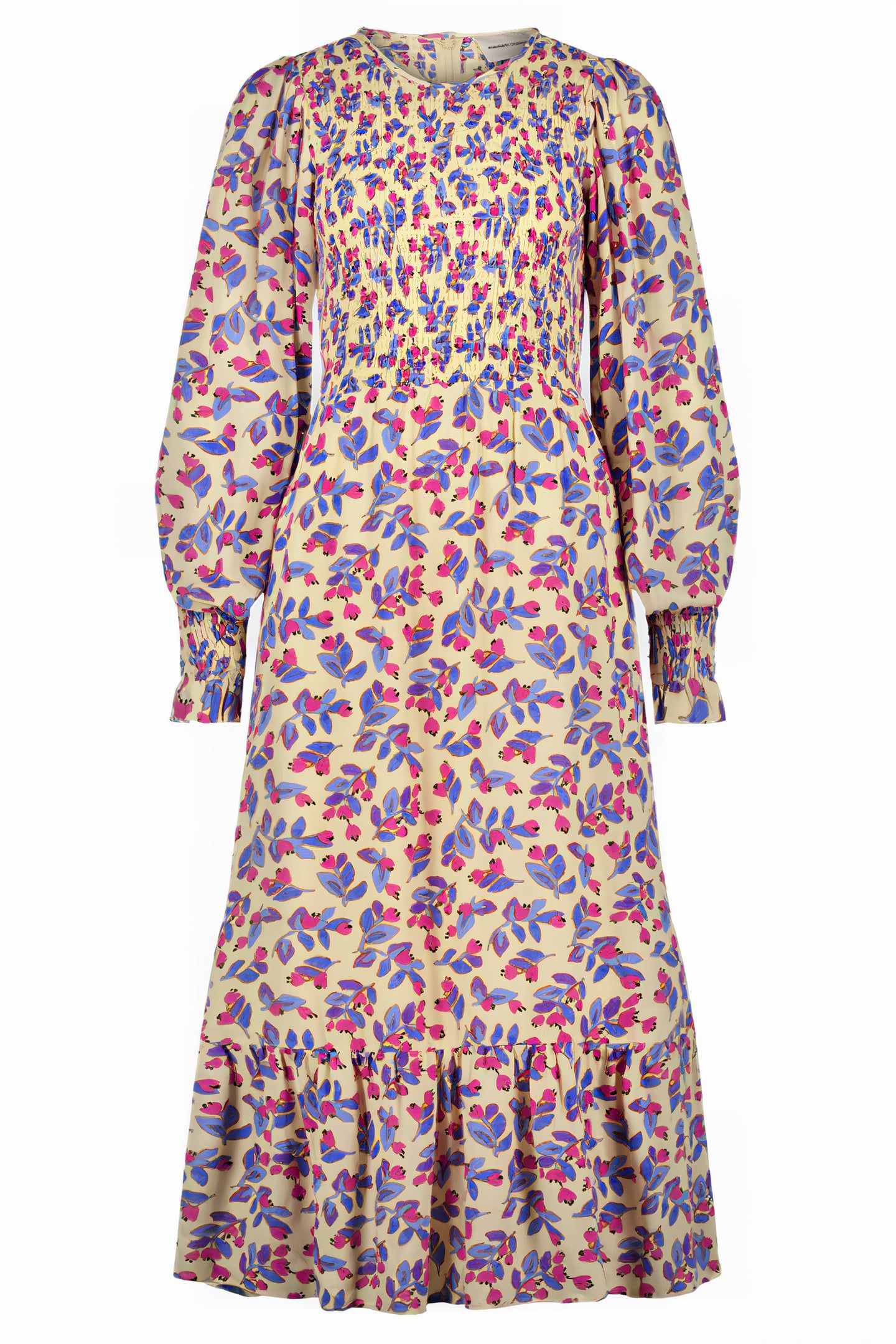 CARO DRESS CORNFLOWER BLUE/PINK 1