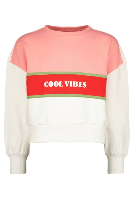 GIRLS FELINE SWEATER REAL WHITE 1