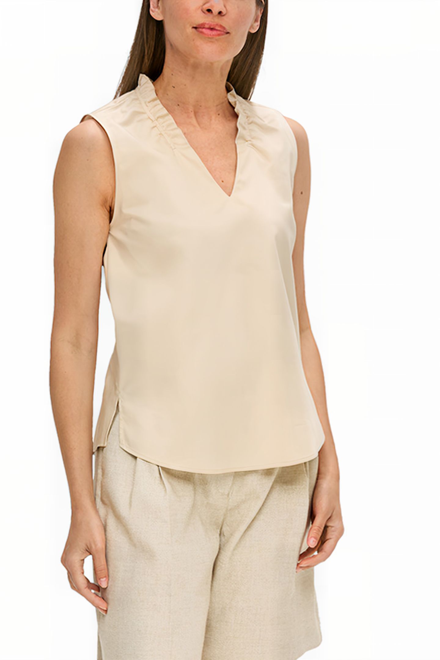 S.OLIVER BLOUSES BEIGE 1