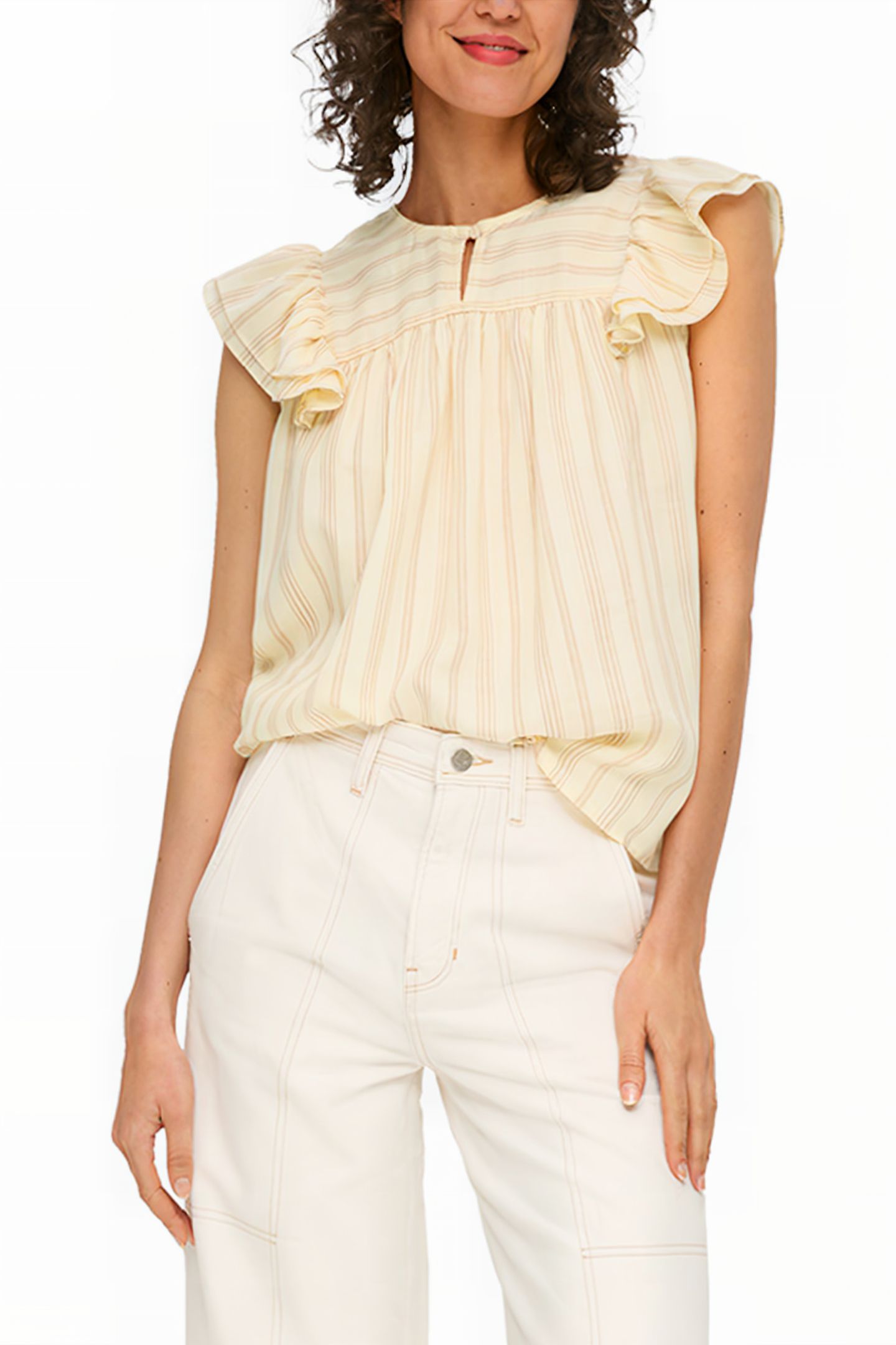 S.OLIVER BLOUSES BEIGE 1
