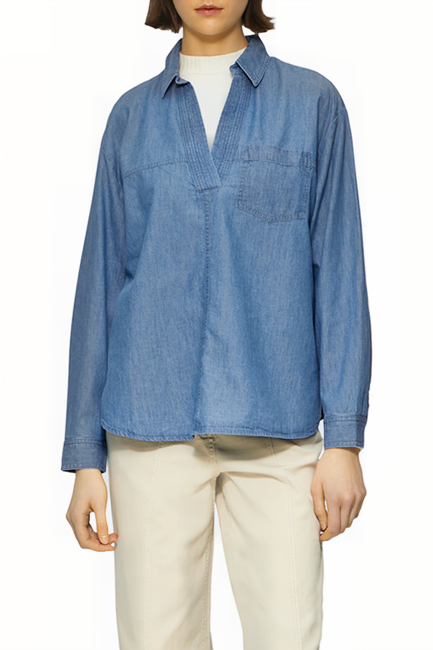 S.OLIVER BLOUSES BLUE 1