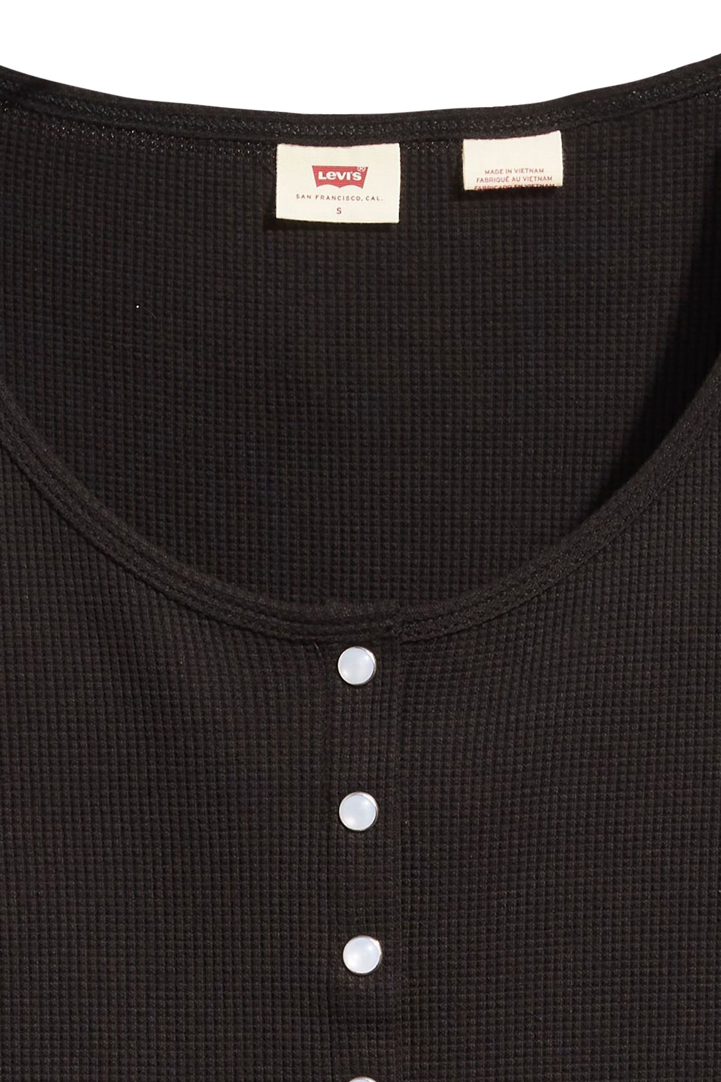 DRY GOODS WAFFLE BUTTON-UP TOP 6