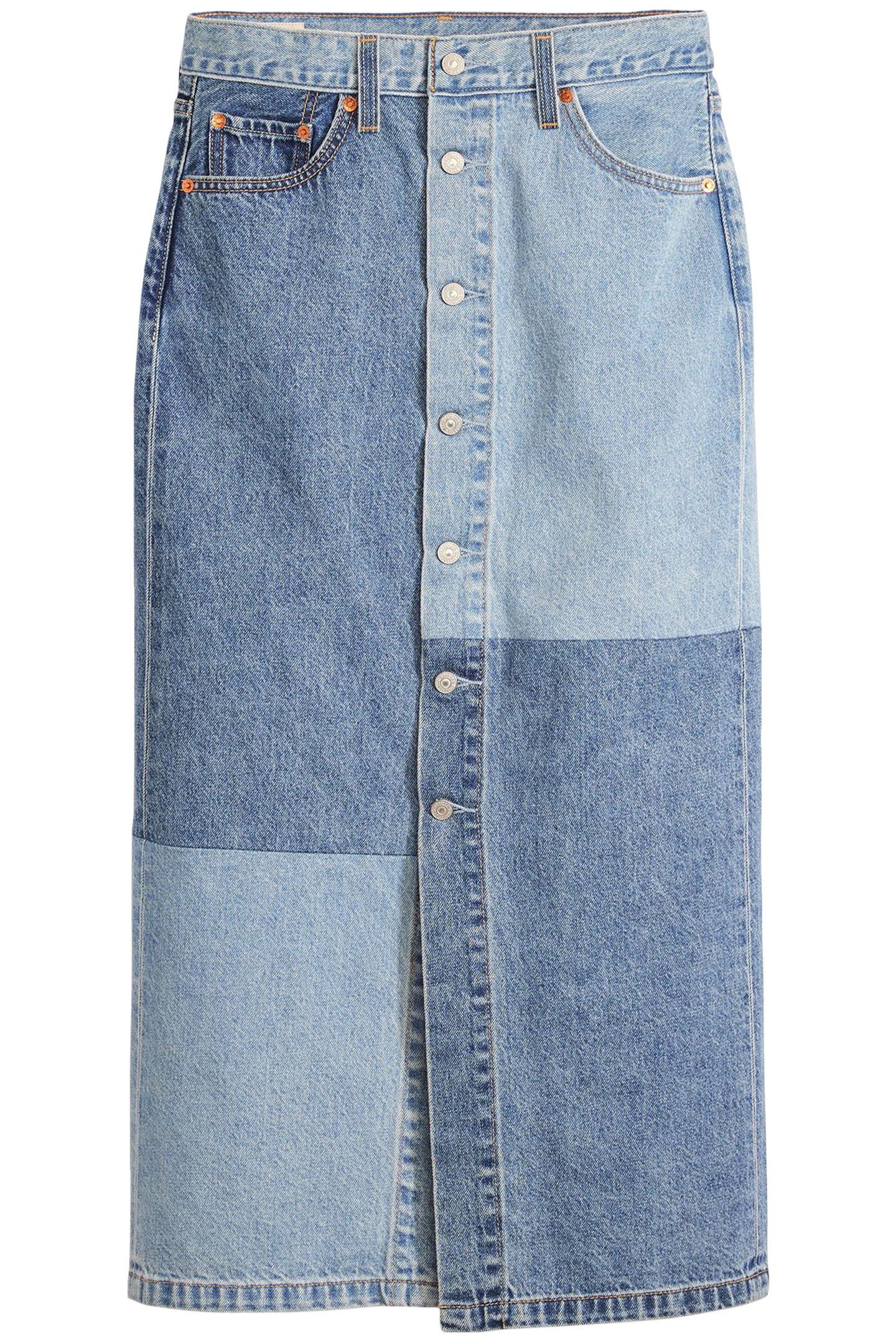 BUTTON MIDI SKIRT 4