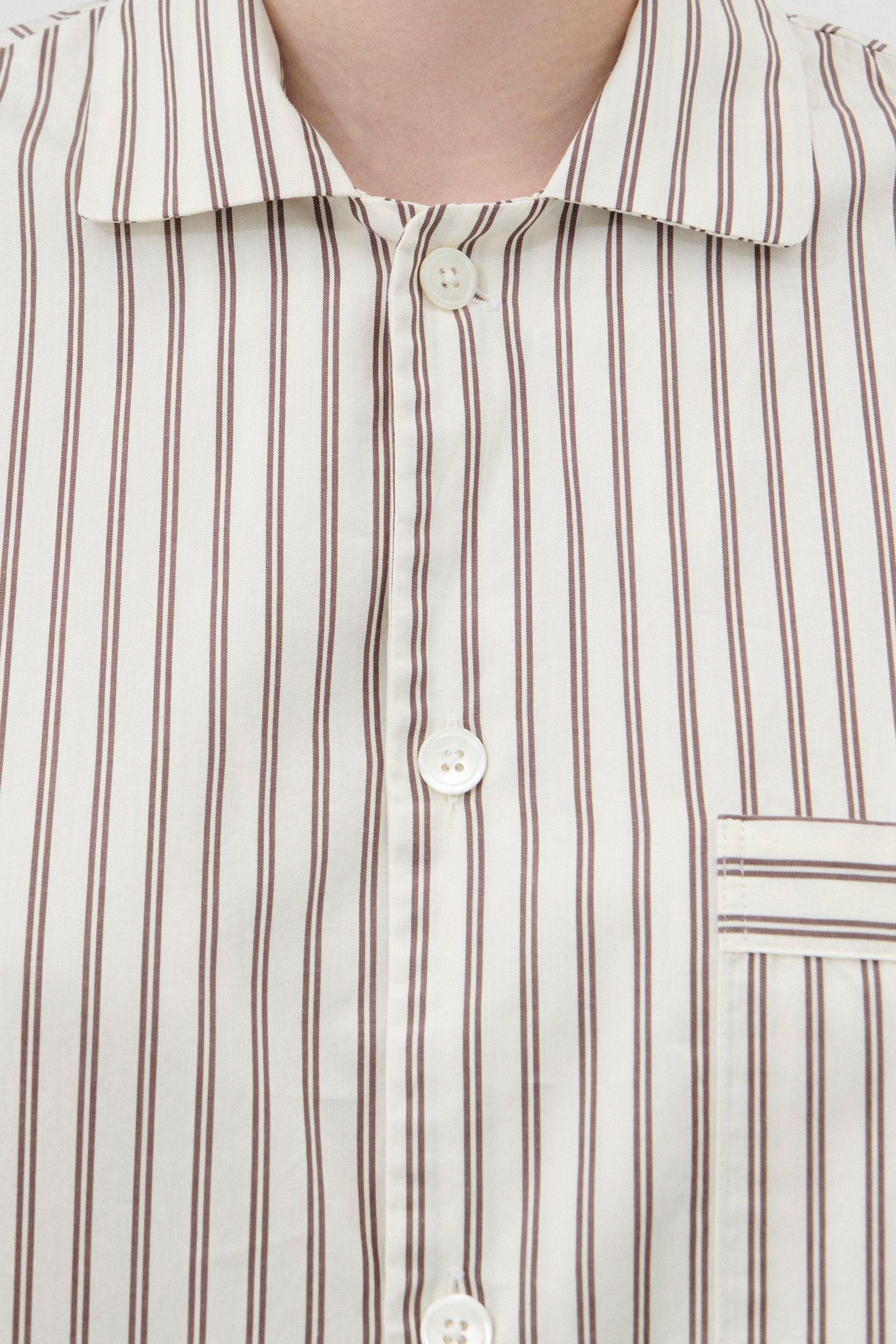 UNISEX POPLIN, SHORT SLEEVE SHIRT HOPPER STRIPES 2