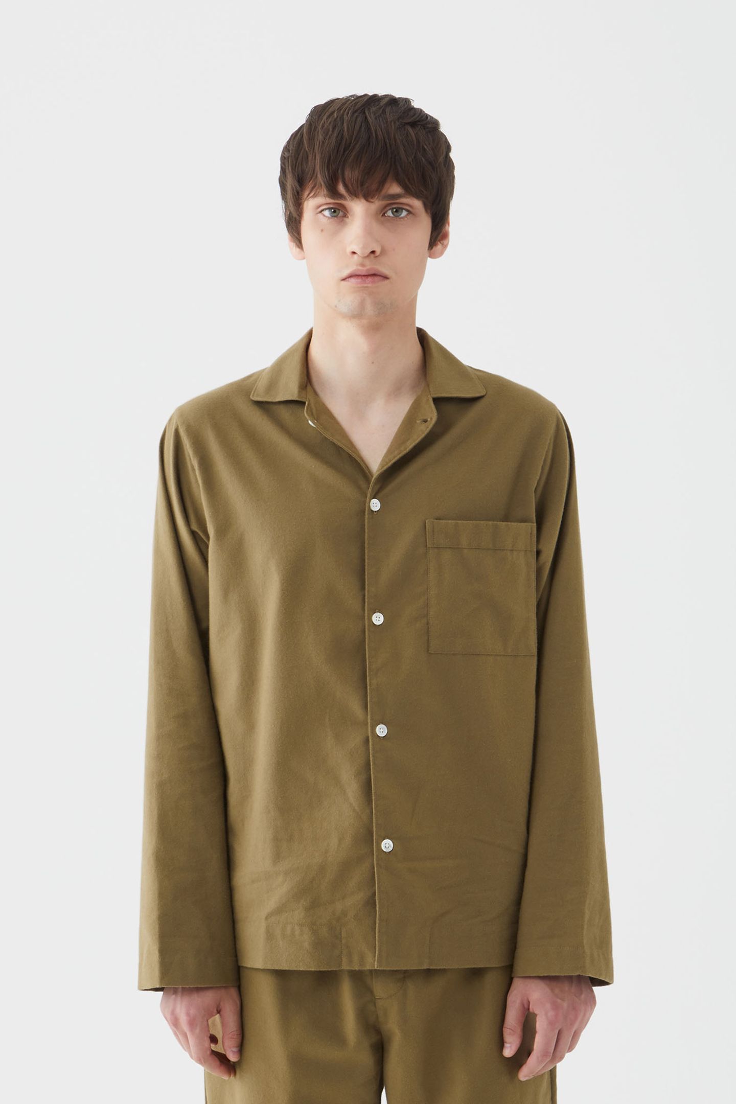 UNISEX FLANNEL, PYJAMAS SHIRT MOSS 1