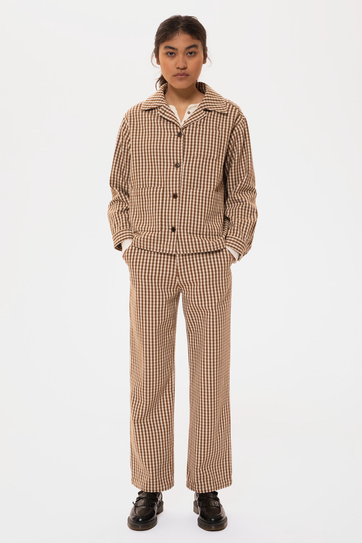 MAJ OVERSHIRT GINGHAM OAK 3