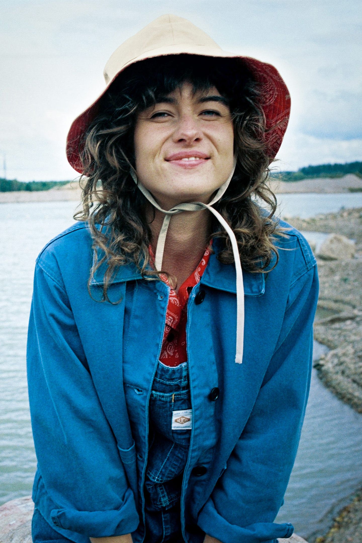 SOLVEIG COTTON BUCKET HAT BEIGE 2