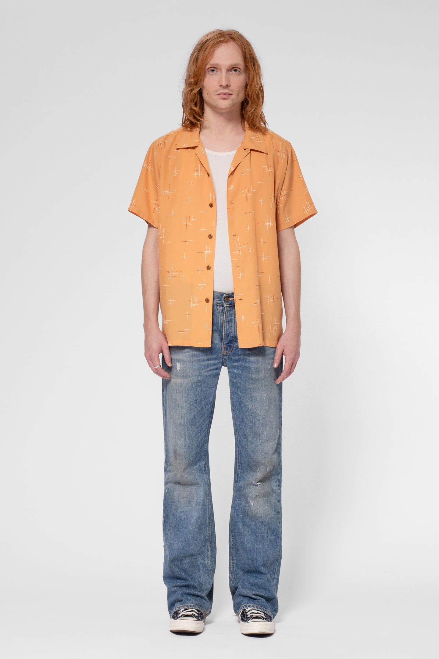 ARVID 50S HAWAII SHIRT OCHRE 1