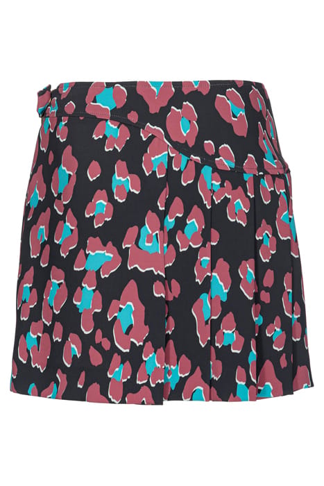 GARO SKIRT BLACK/LIGHT GREEN/BURGUNDY 4