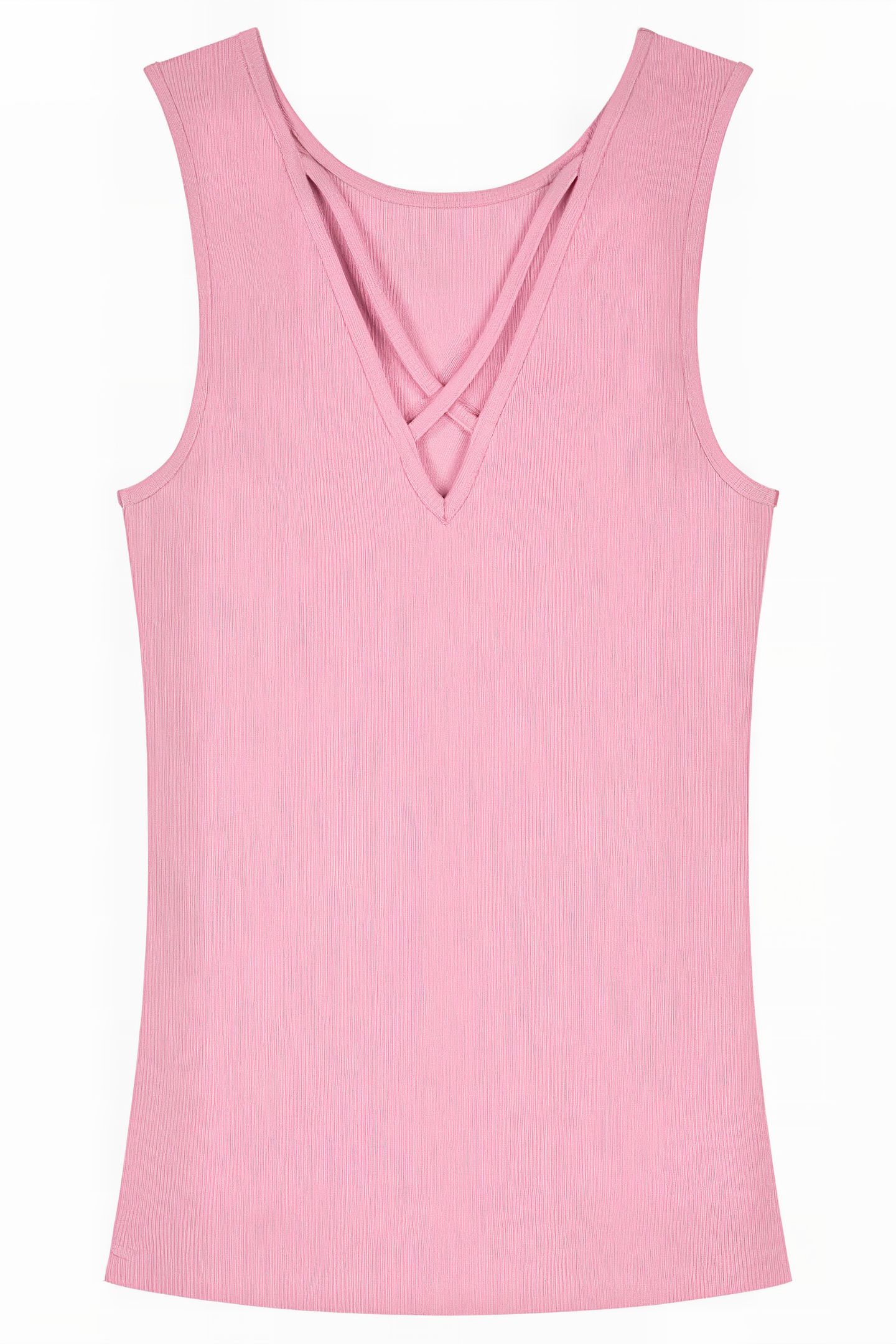 BELLA BACK RIB TOP MARSHMALLOW PINK 2