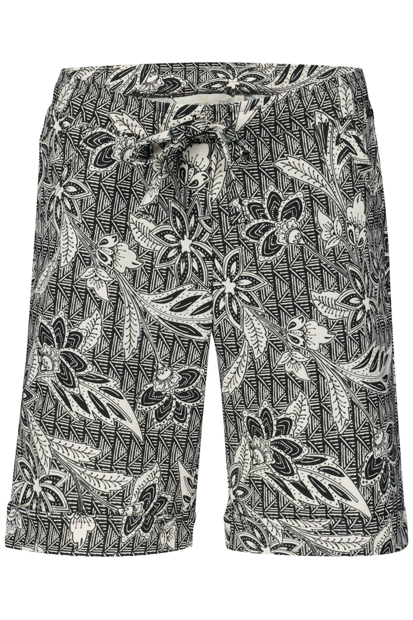 TRAVEL BERMUDA VOLARE PRINT BLACK AND WHITE WITH STRUCTURED 4