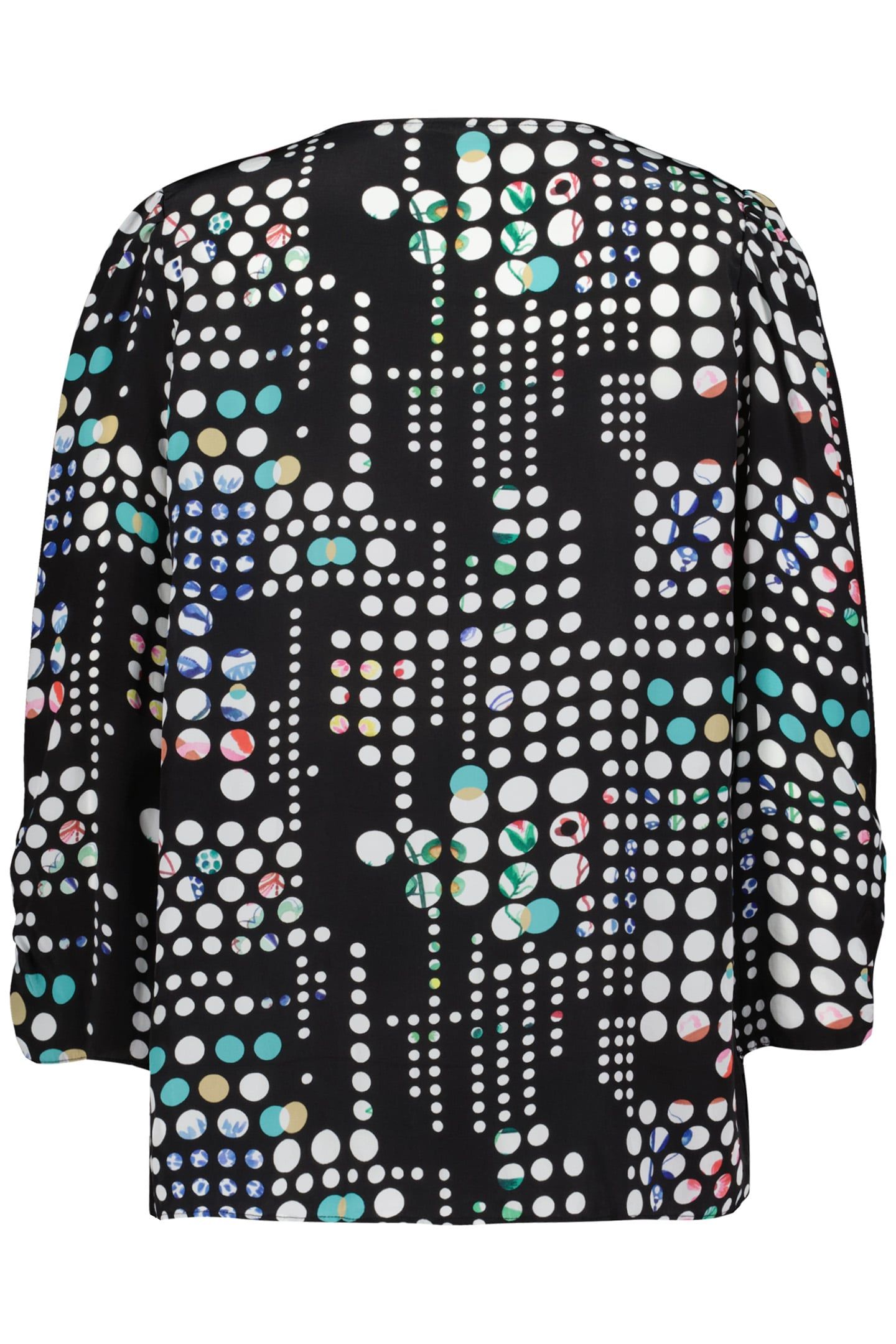 BLOUSE IDYLLIC BLACK WITH SECRET DOT PRINT 5