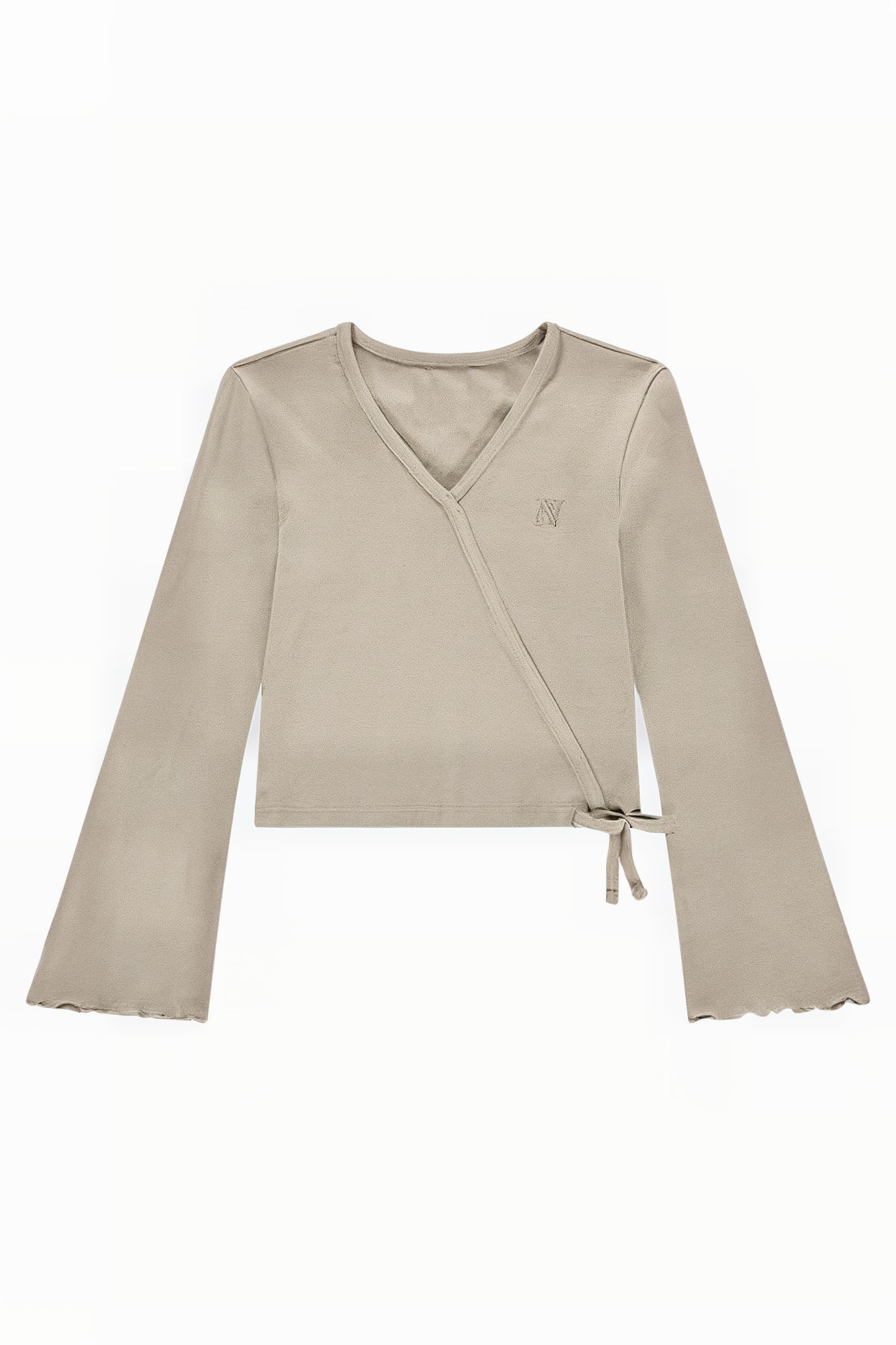 LETTUCE V-NECK NUT BEIGE 1