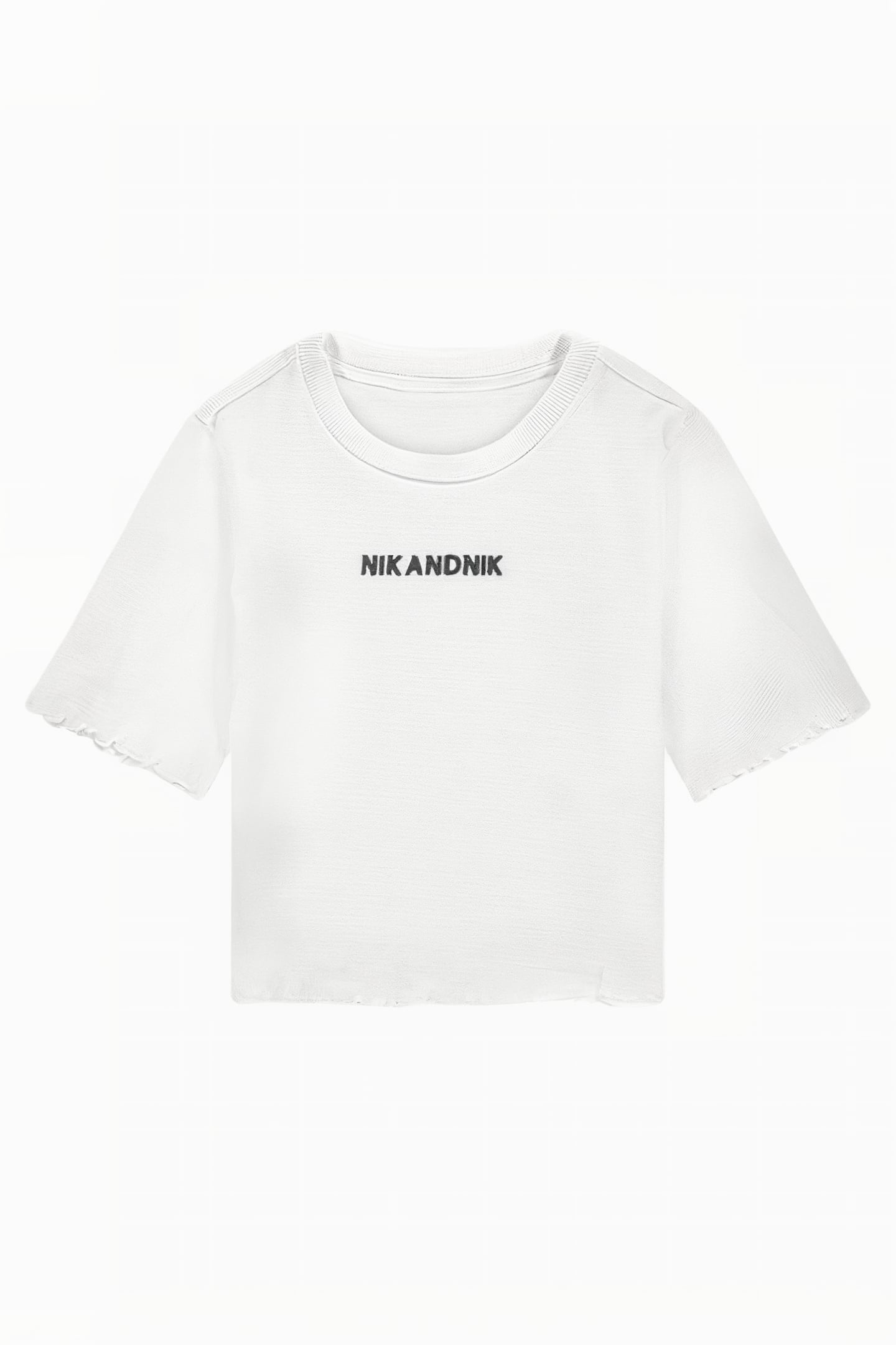 LETTUCE RIB T-SHIRT OFF WHITE 1