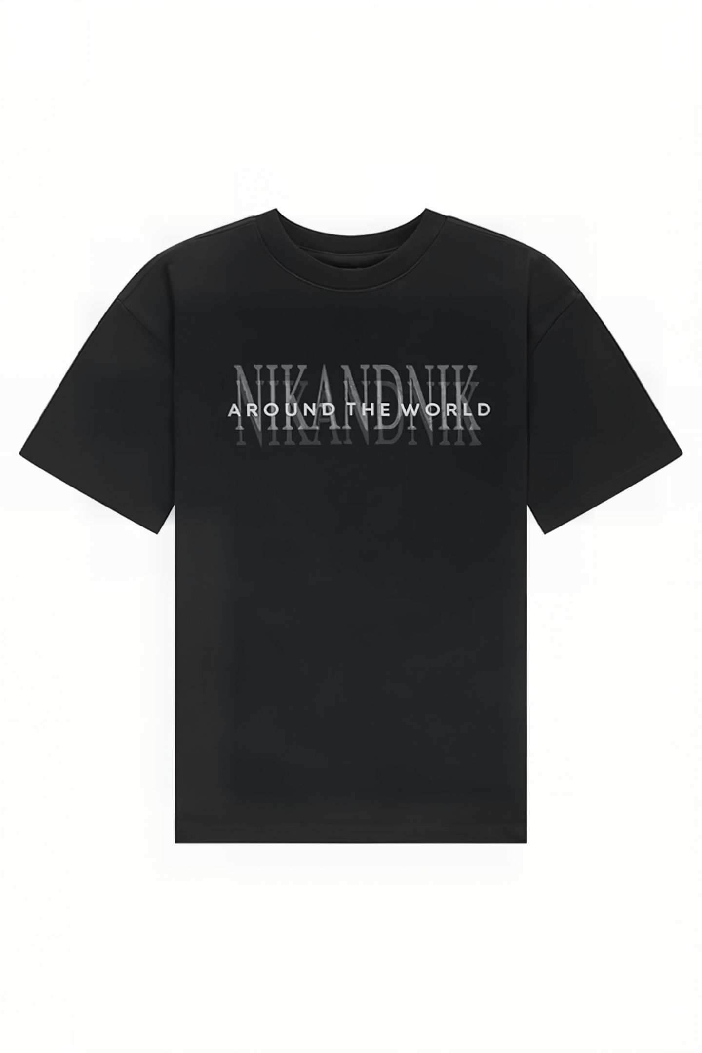 AROUND THE WORLD T-SHIRT BLACK 1