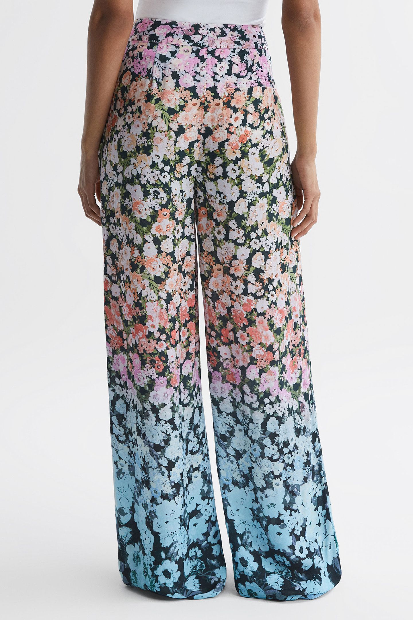 SERENA FLORAL PRINT WIDE-LEG PANTS 2