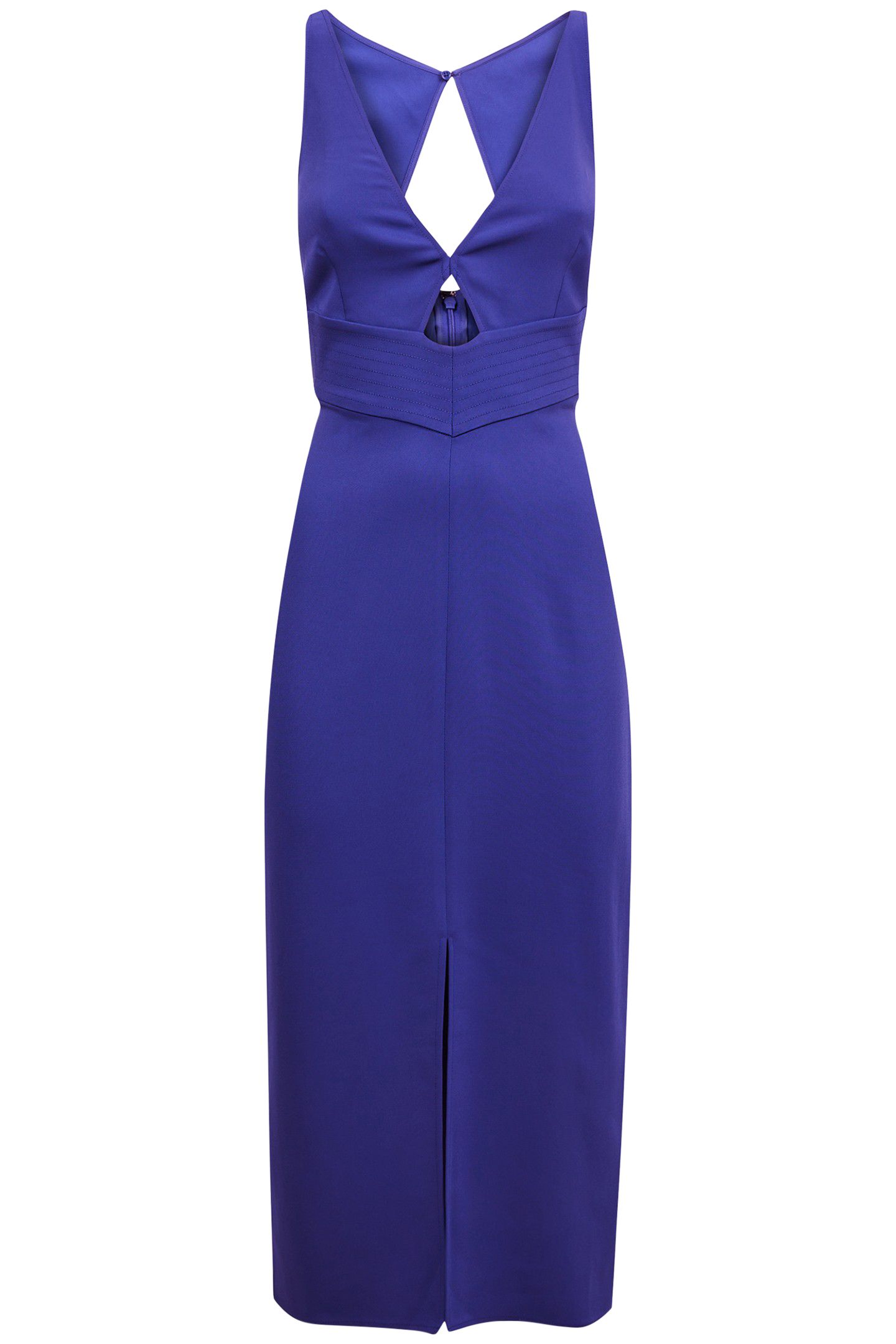 CUT OUT BODYCON MIDI DRESS — PURPLE 3